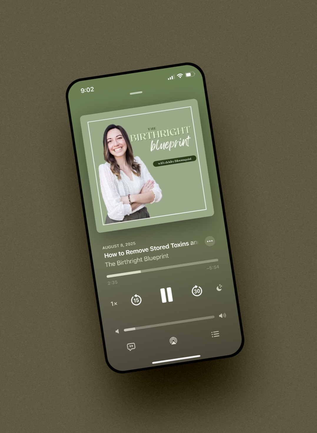 The Birthright Blueprint podcast iphone mockup
