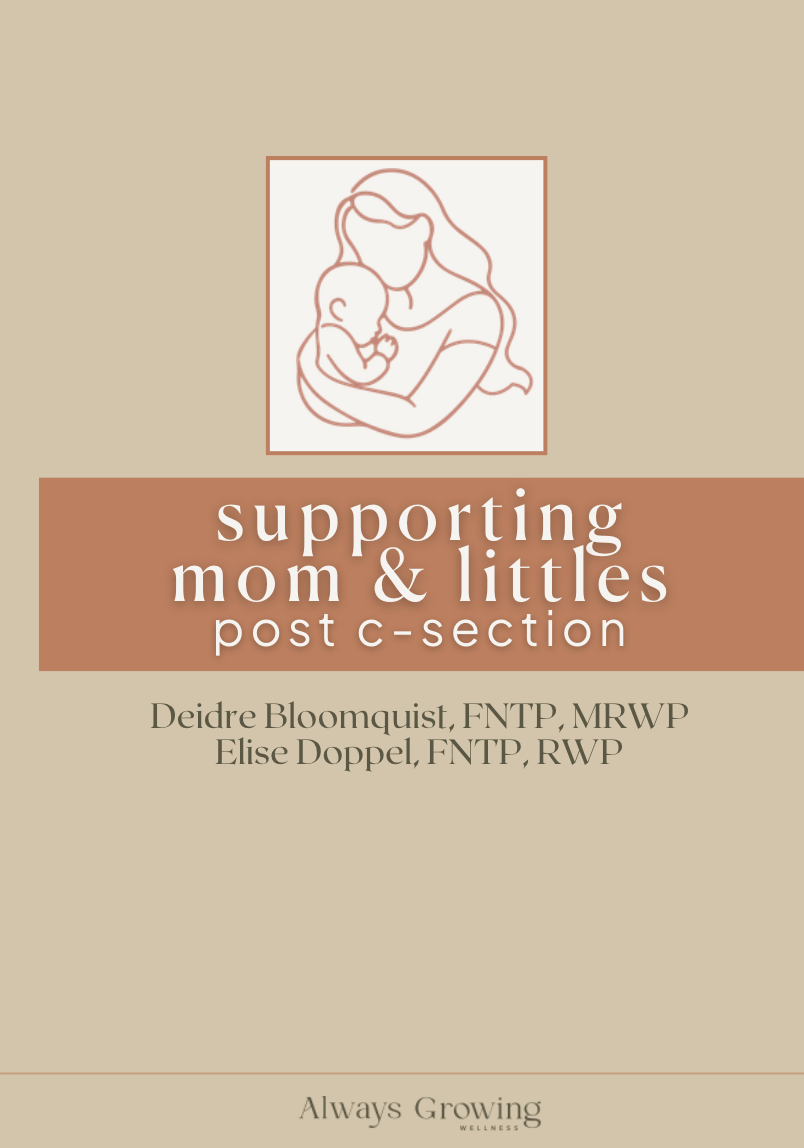 Supporting Mom & Littles Post C-Section Guidebook
