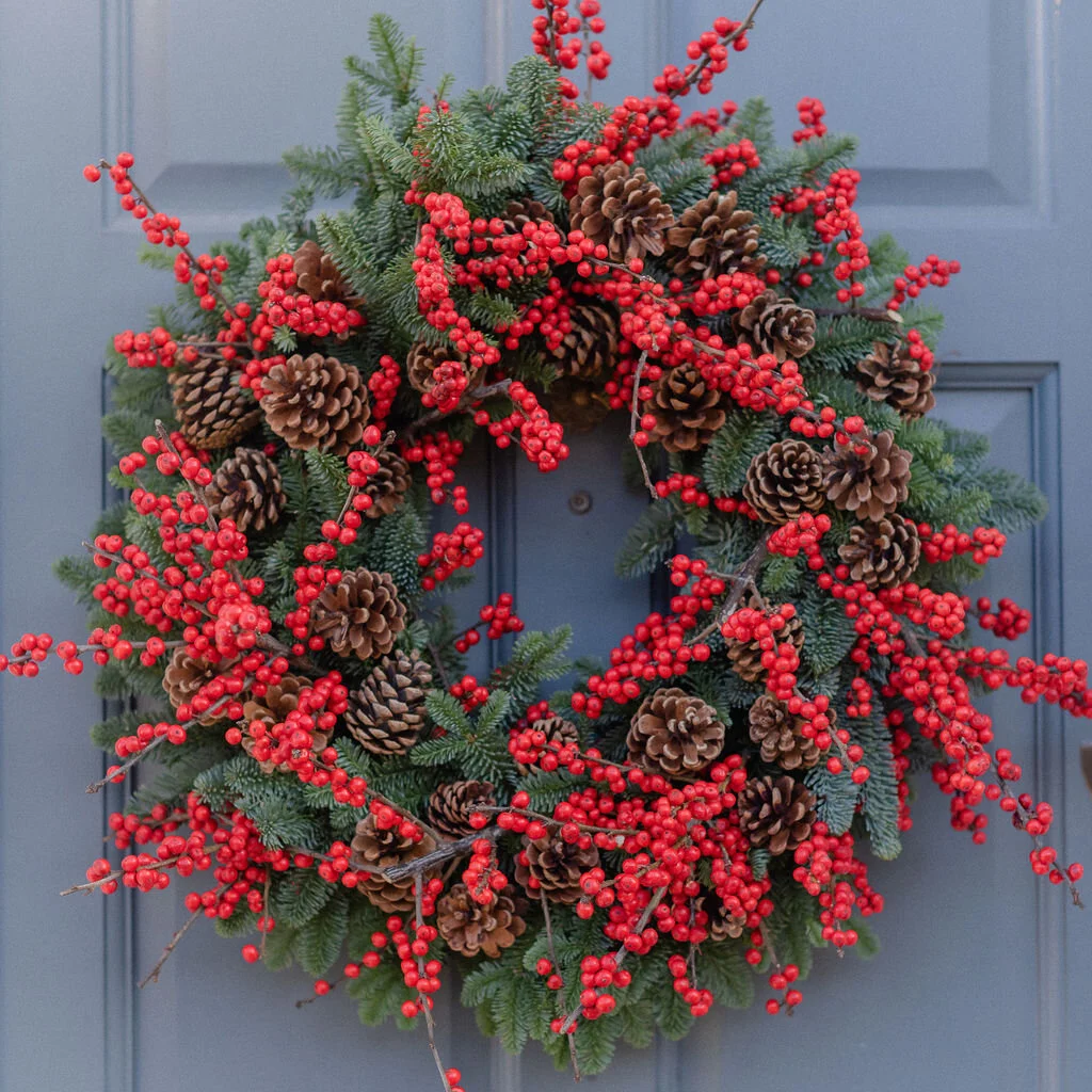 Festive Red Berry Wreath