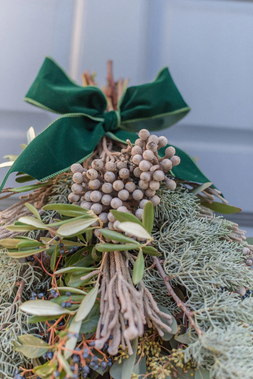 Mixed foliage Christmas Wreath