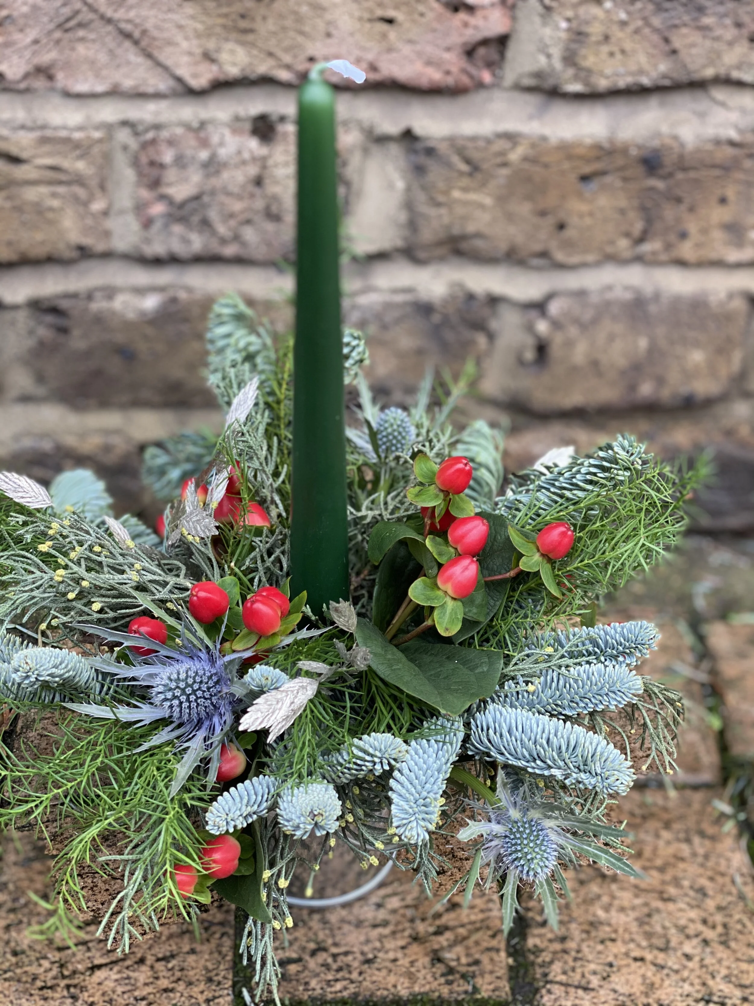 Festive Candle Centrepiece