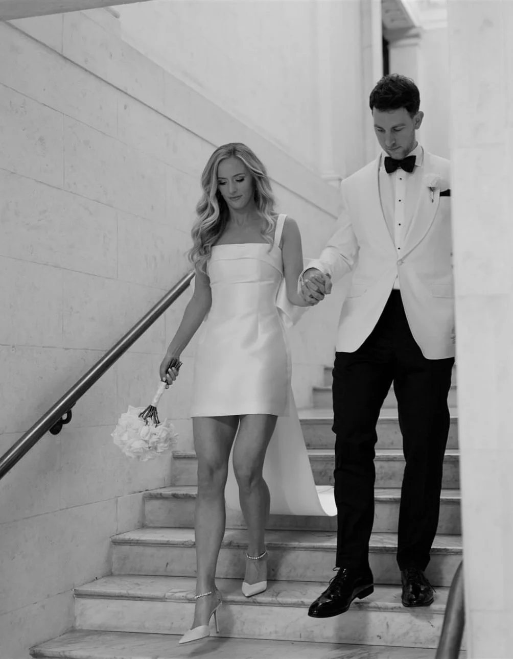 Elegant floral wedding package for a small civil ceremony in London and Sussex, with hand-tied bridal bouquet and thoughtfully styled wedding flowers created for intimate city and countryside weddings.