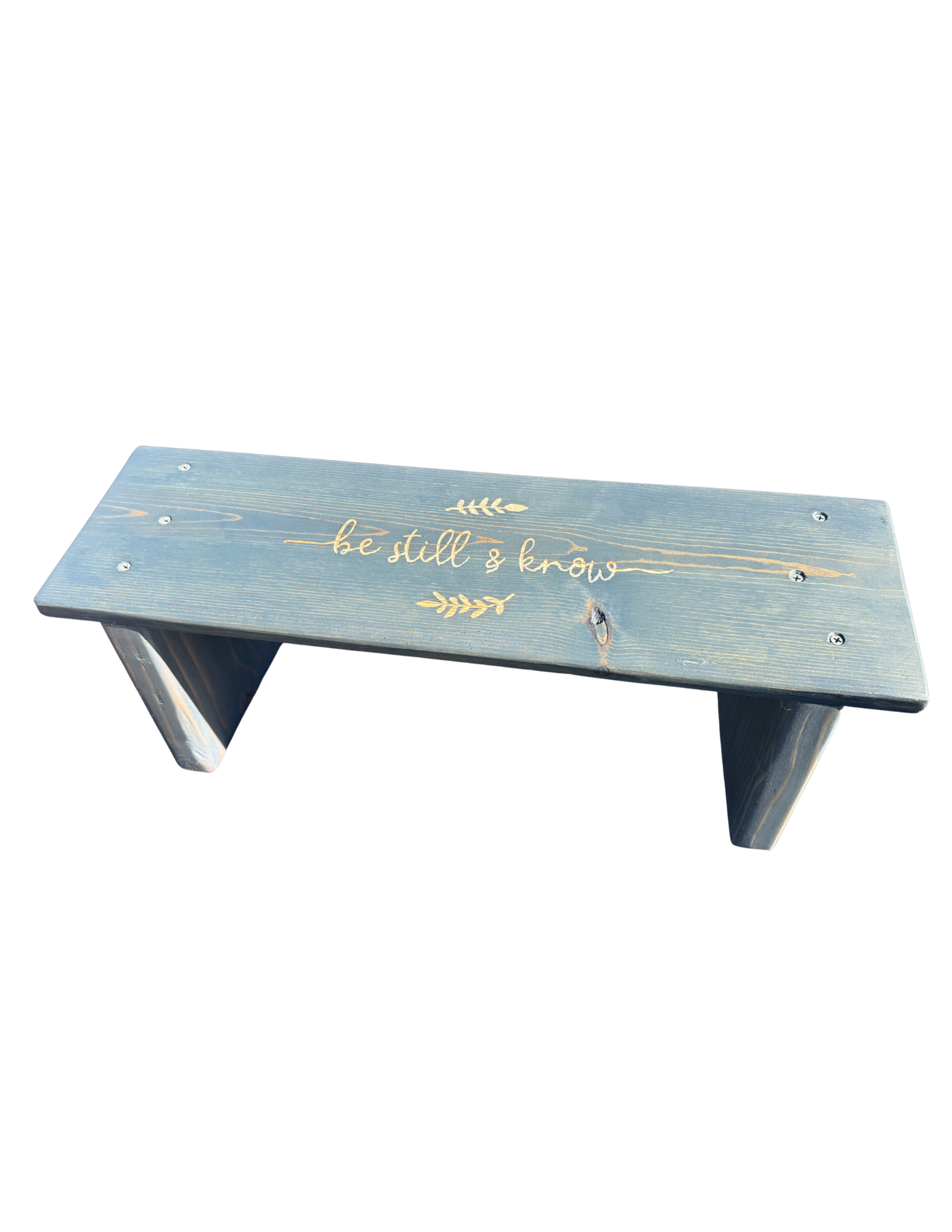 Handcrafted wooden prayer bench