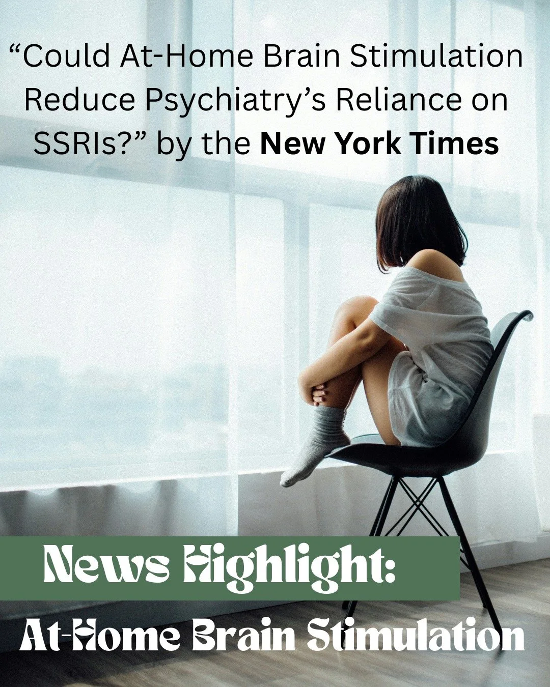 This article published by the New York Times on April 28th, 2026, highlights the the FDA approval of the first at-home brain stimulation device for depression developed by the Swedish company, Flow Neuroscience. It uses transcranial direct-current st