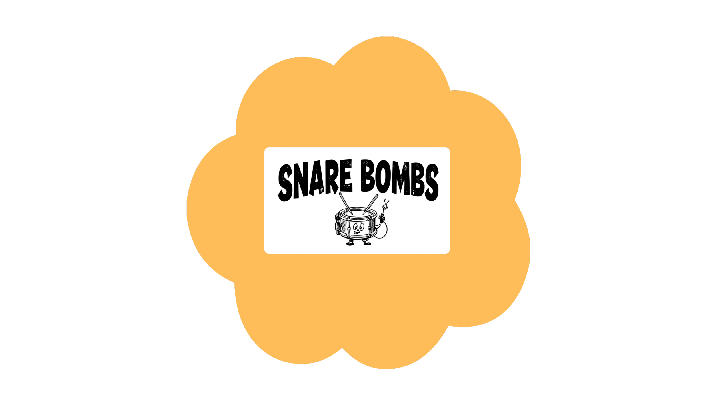 Snare Bomb Cartoon Sticker