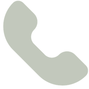 Gray telephone handset icon.