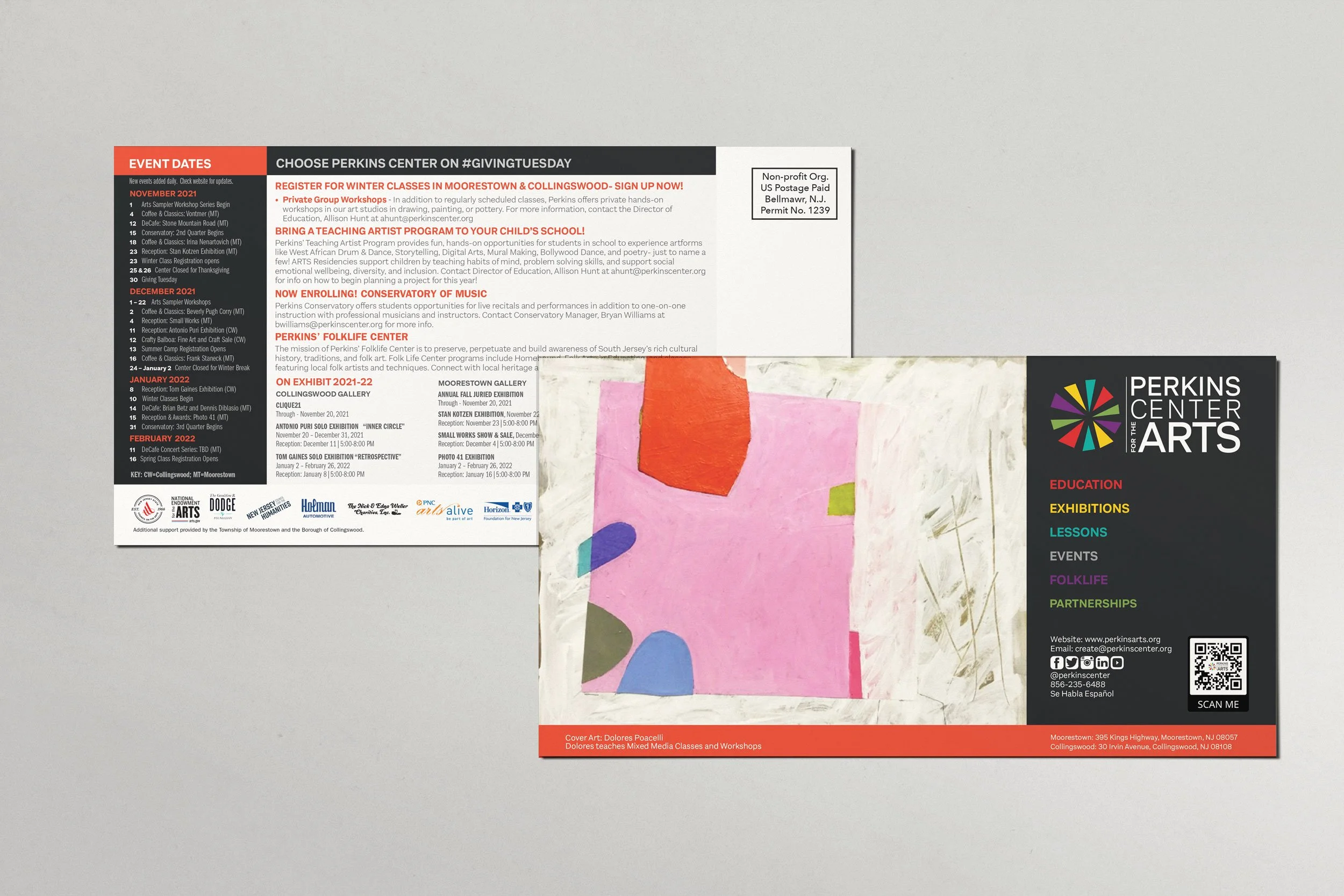 Perkins Center for the Arts - Postcard mailing