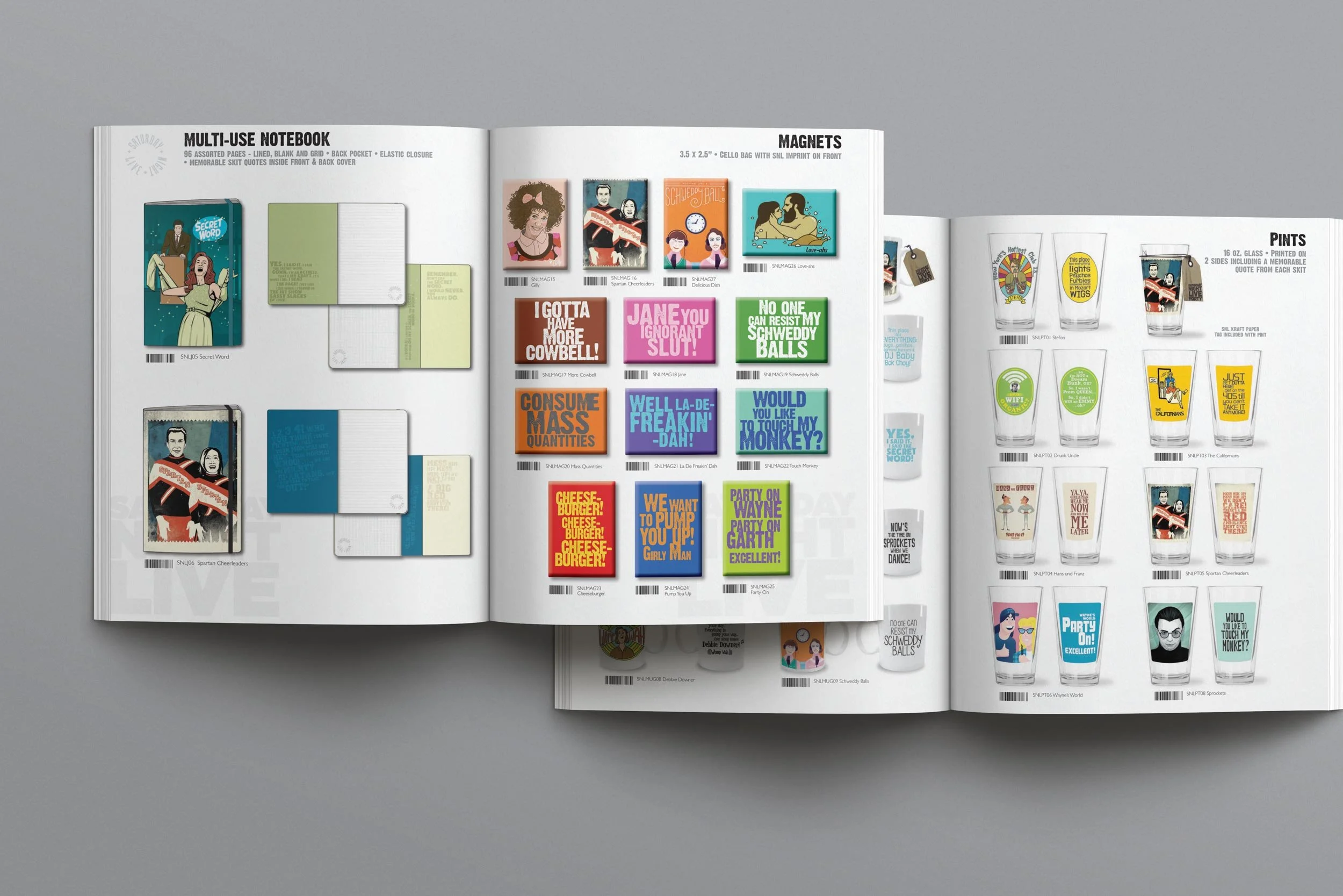 SNL 40 Anniversary - Gift and Stationery Catalog