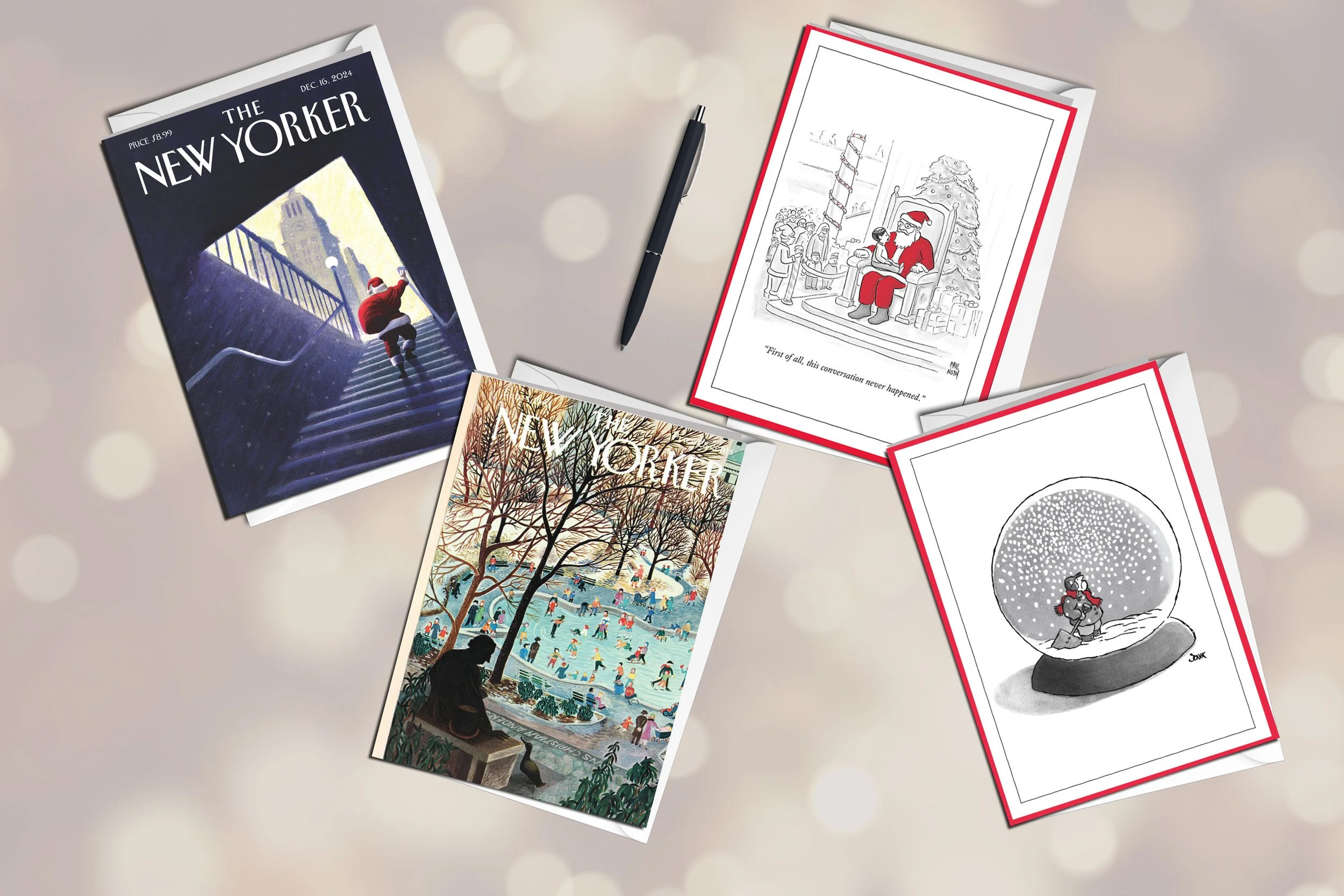 New Yorker Holiday greeting cards  - 200 skus - new selections added yearly