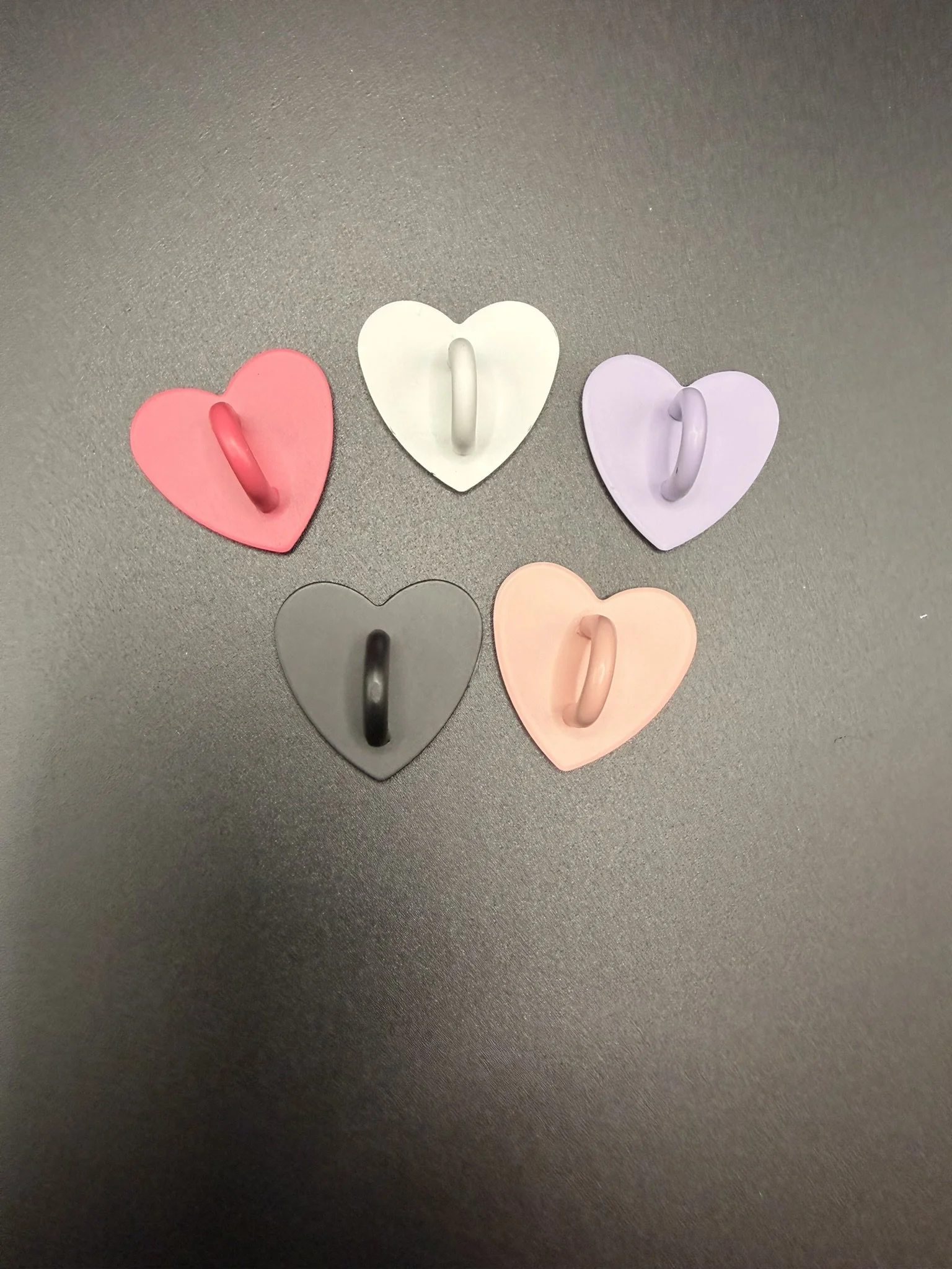 Heart Phone Charm/Chain Hook w/ Adhesive Backing Add-On