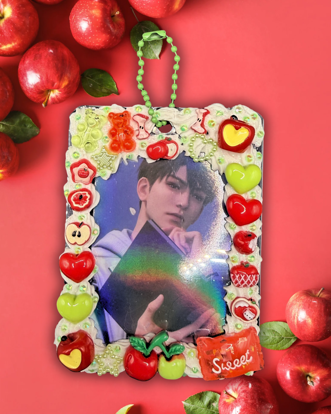 LADS Caleb Inspired Apples Photocard Holder Keychain