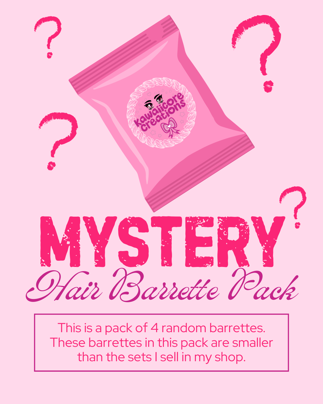 MYSTERY PACK (4 Random Hair Barrettes)