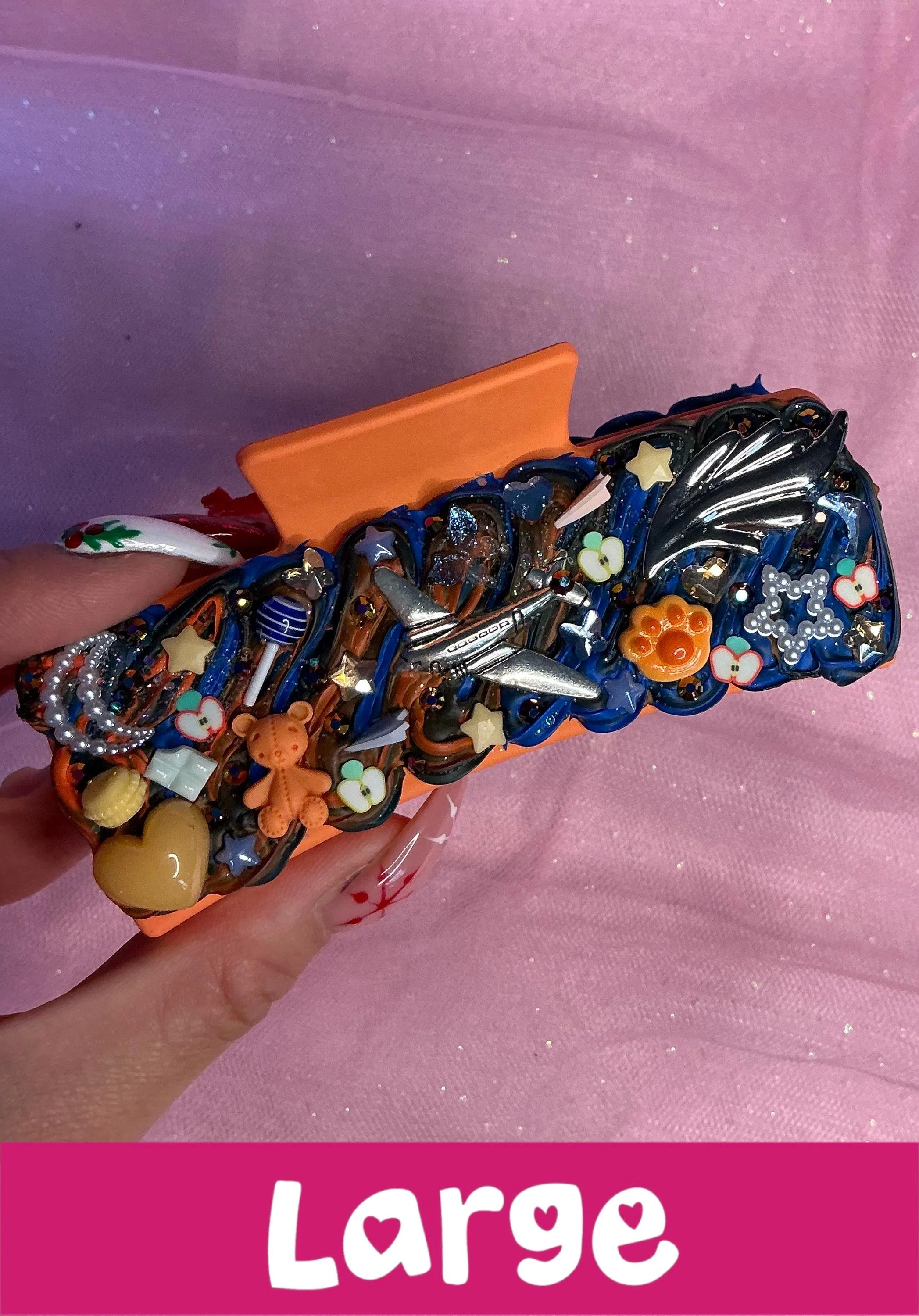 large orange hair claw