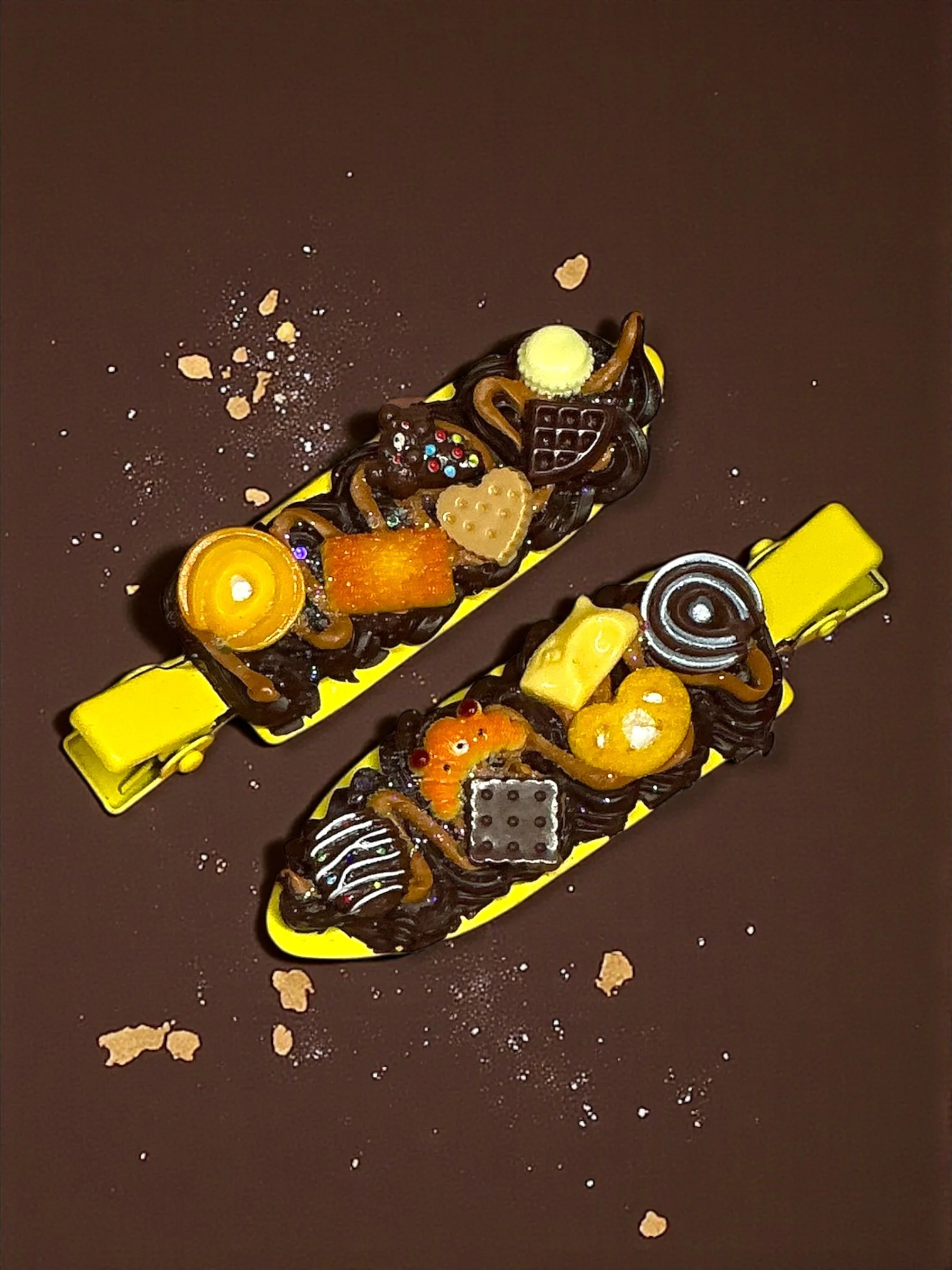 Chocolate Desserts Hair Clip Set