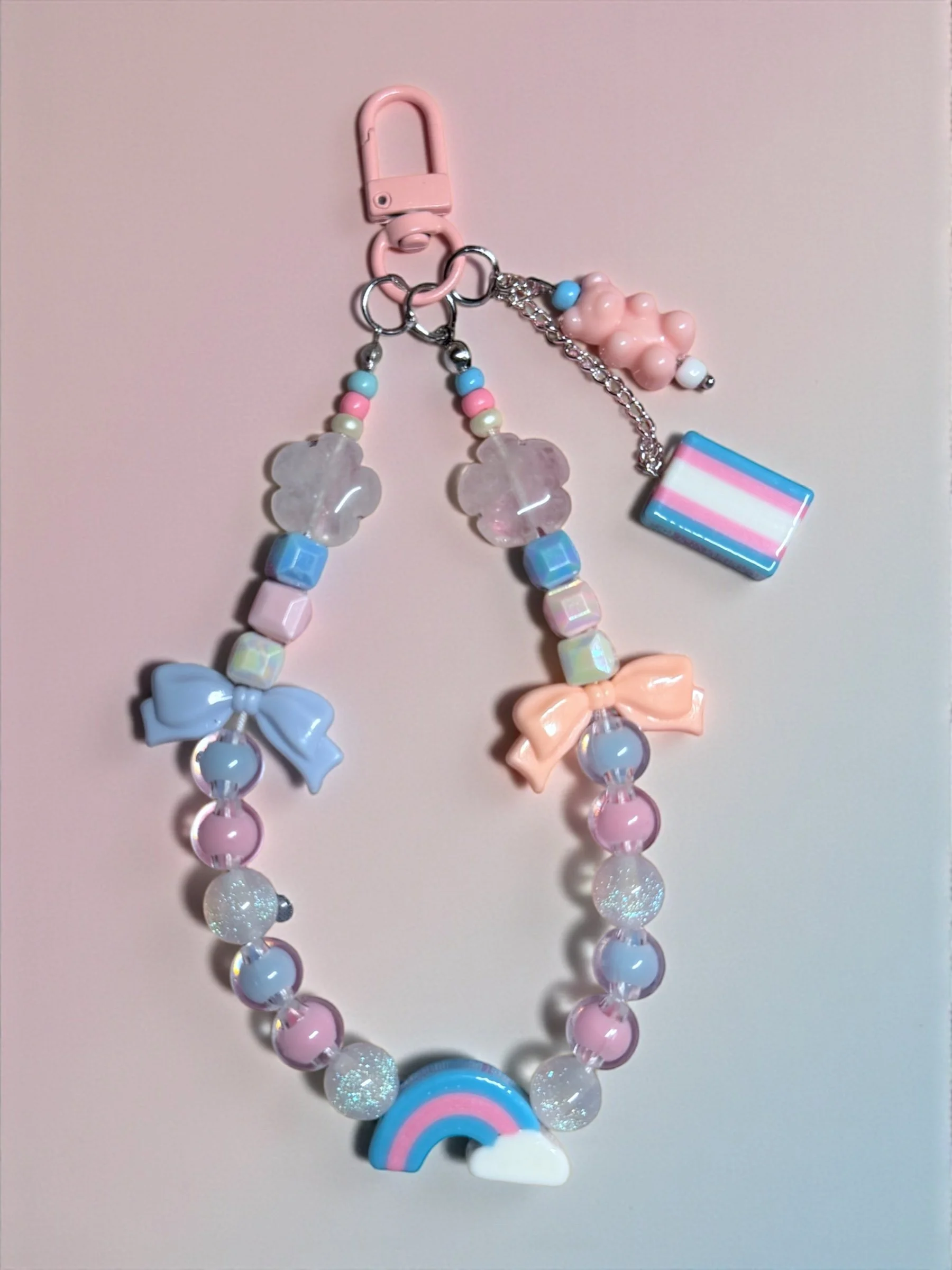 Trans Pride Phone Chain/Keychain