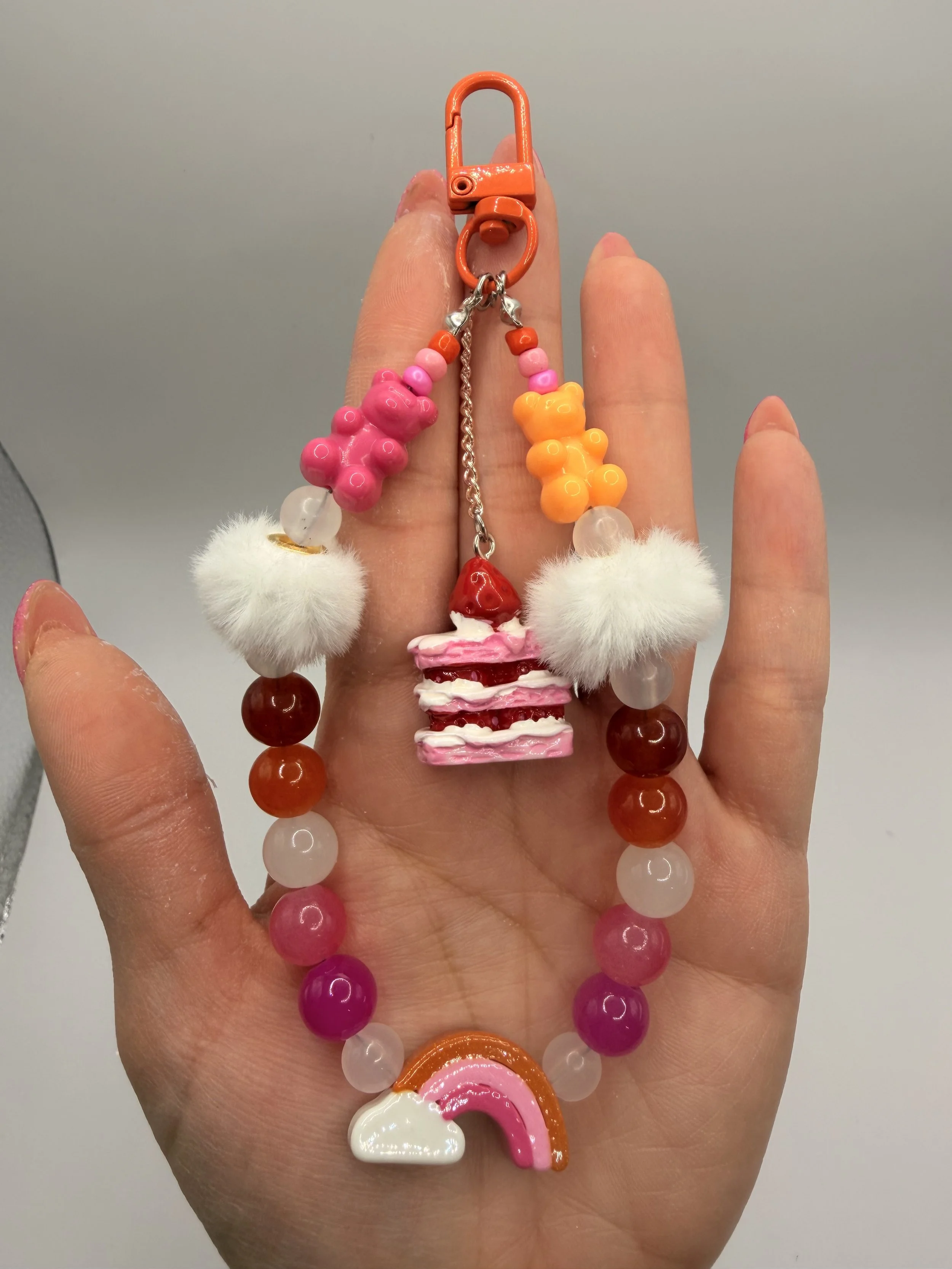 Lesbian Gummy Bear Pride Phone Chain/Keychain