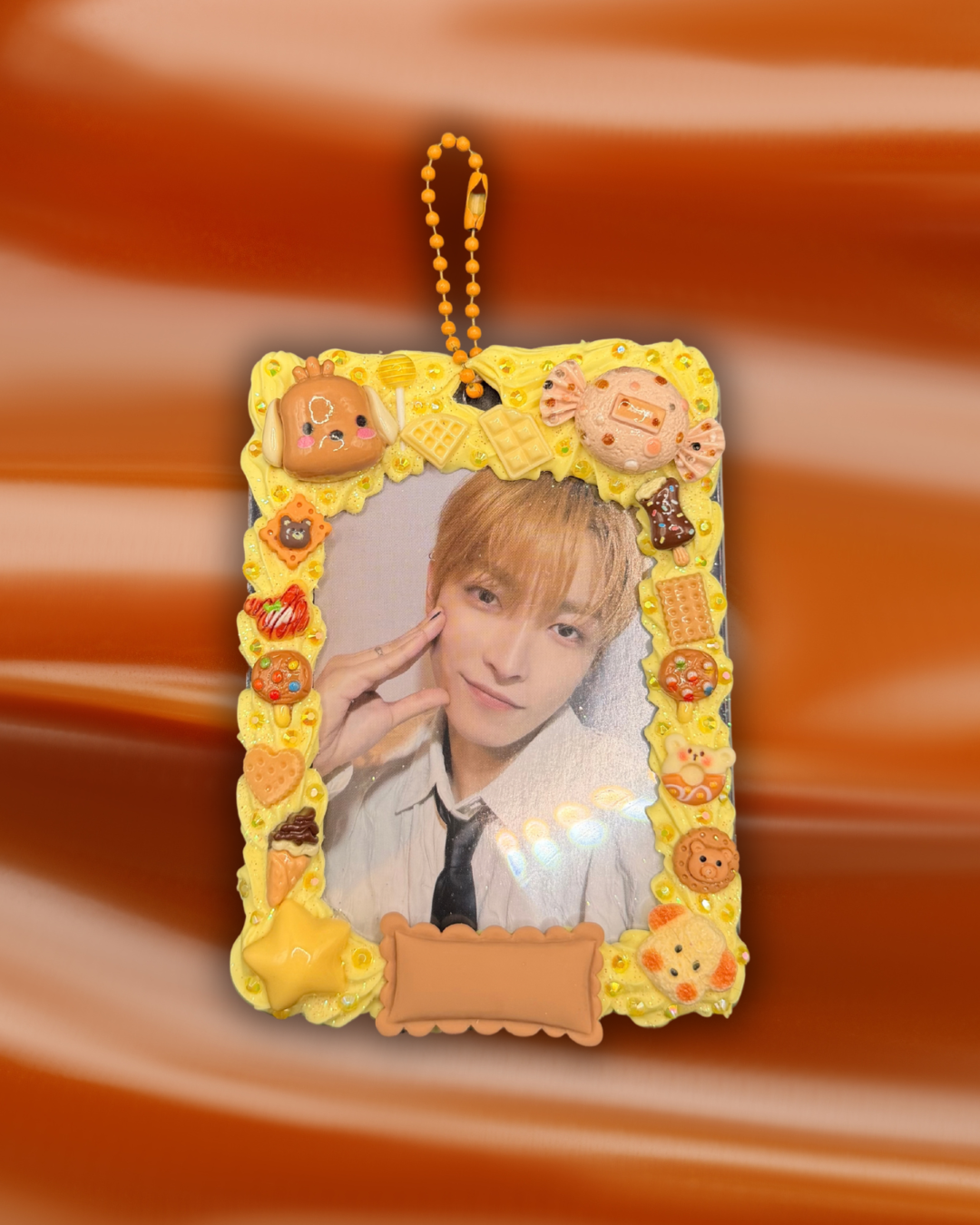 Caramel Puppachino Photocard Holder Keychain