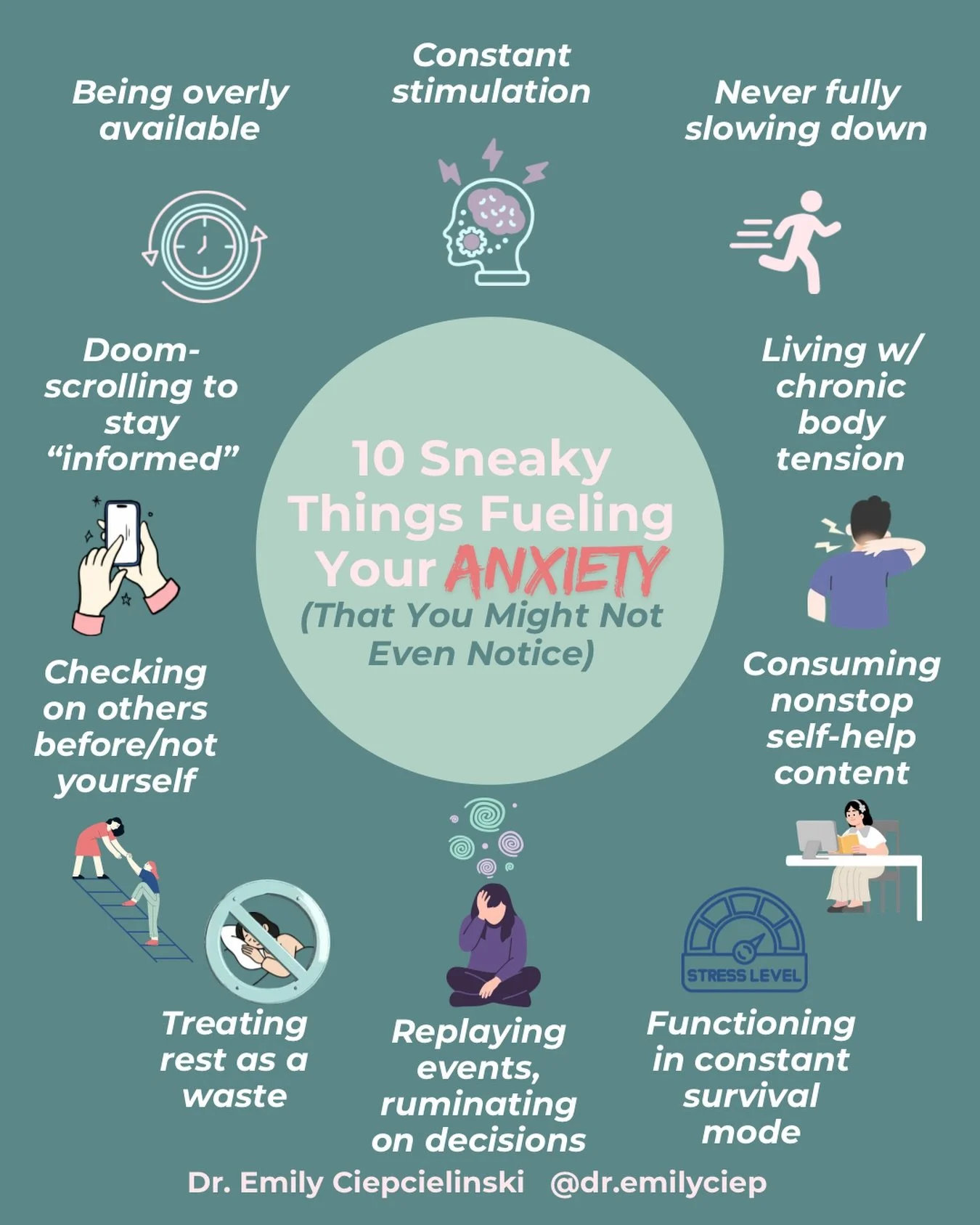 Which ones are quietly fueling your anxiety behind the scenes?🤔👇🏼