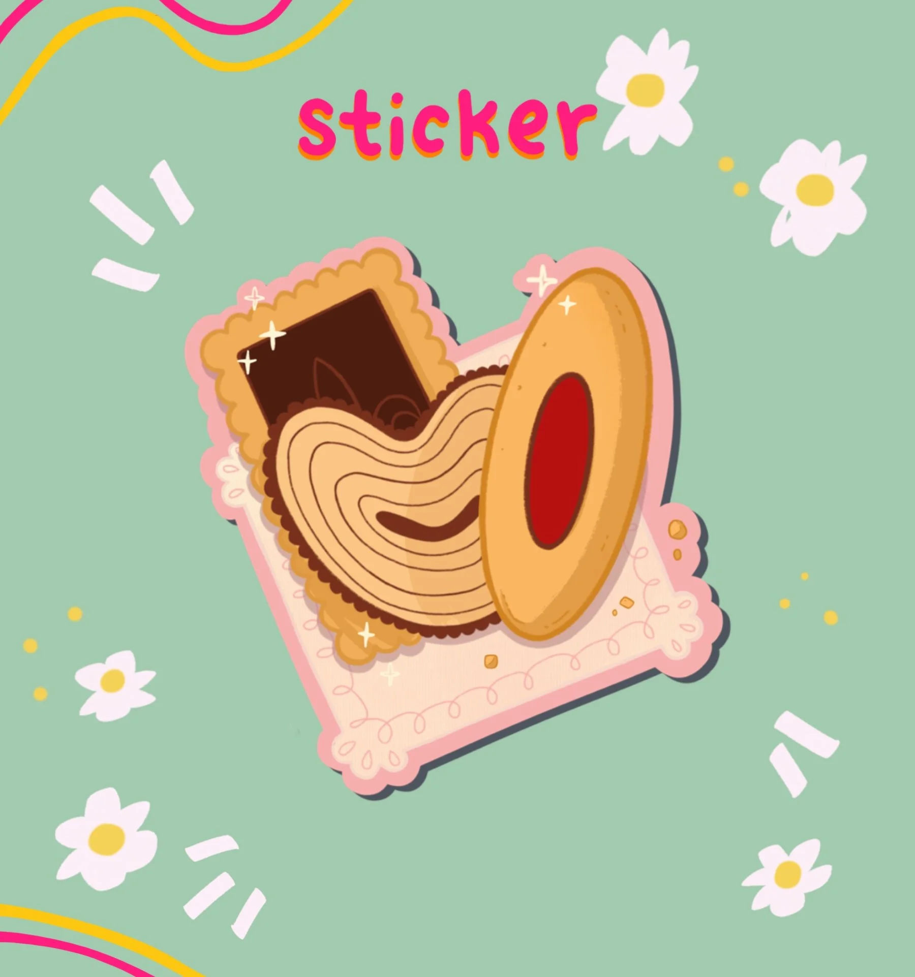 Tea's up! sticker