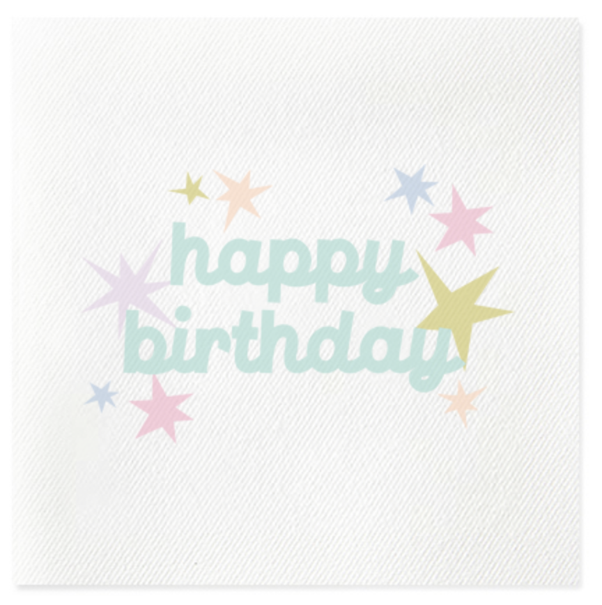 Happy Birthday Napkins