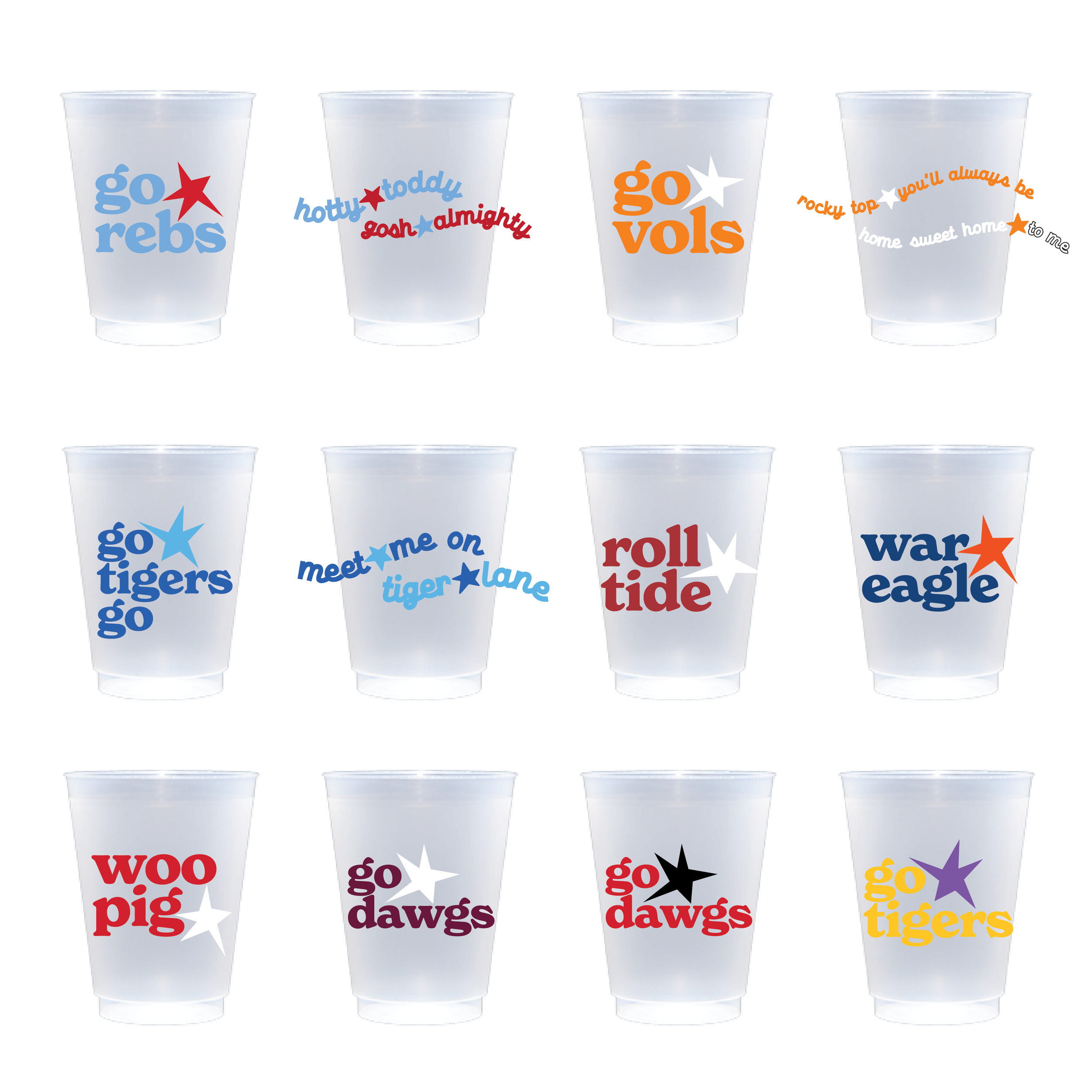 Tailgate Frosted Cups