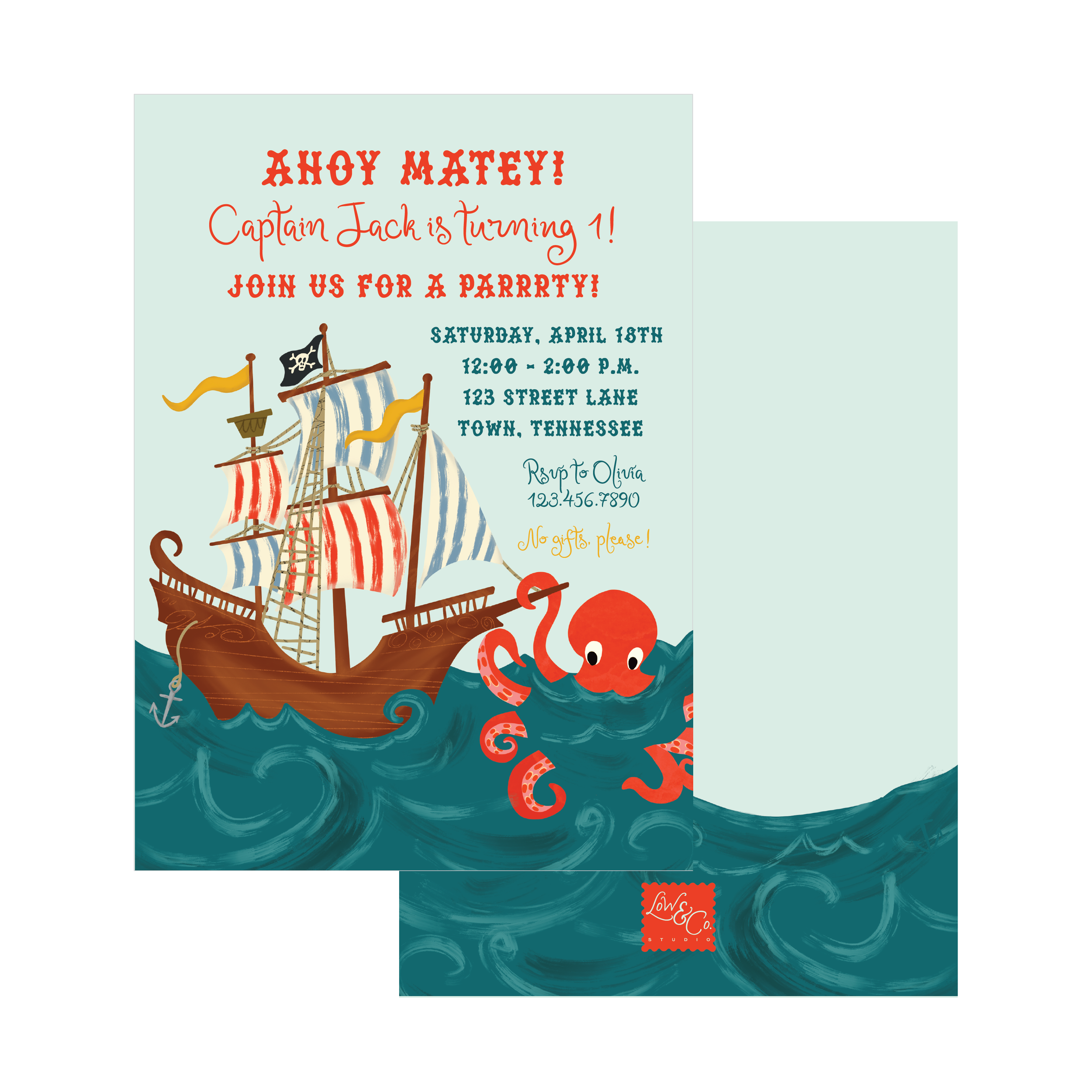Pirate Invitation