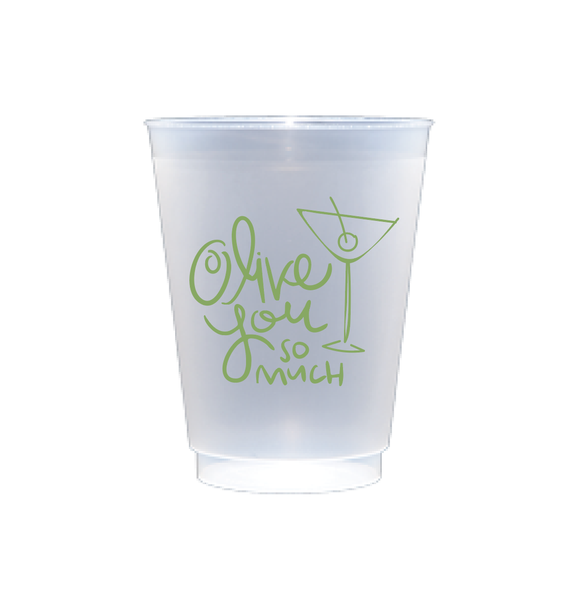 Olive You So Much Cups