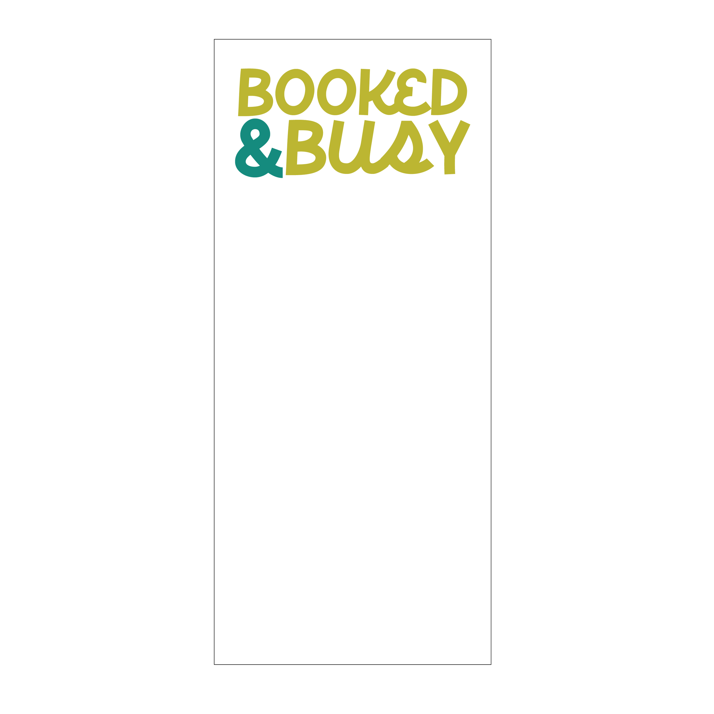 Booked & Busy Notepad