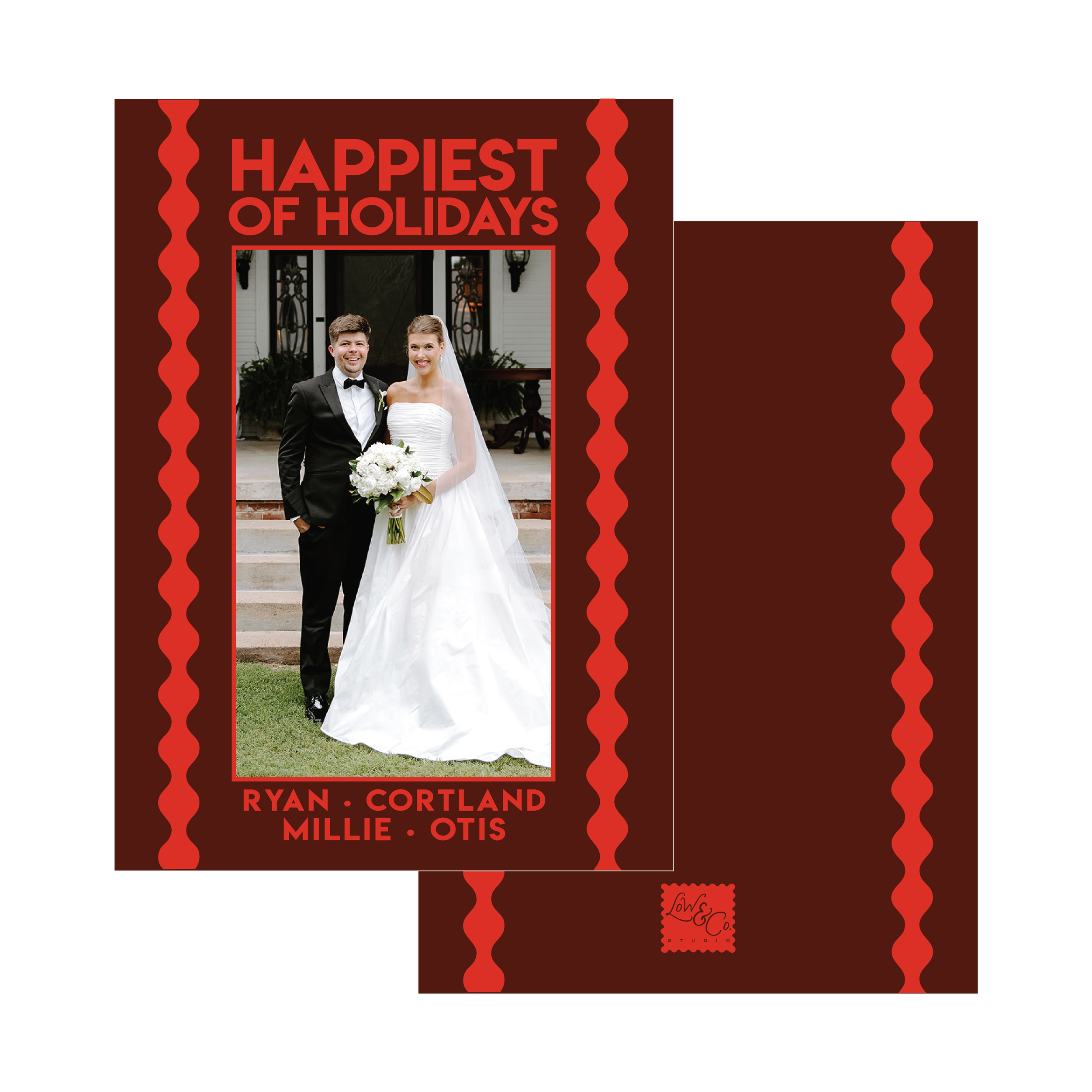 Bold Border Christmas Card