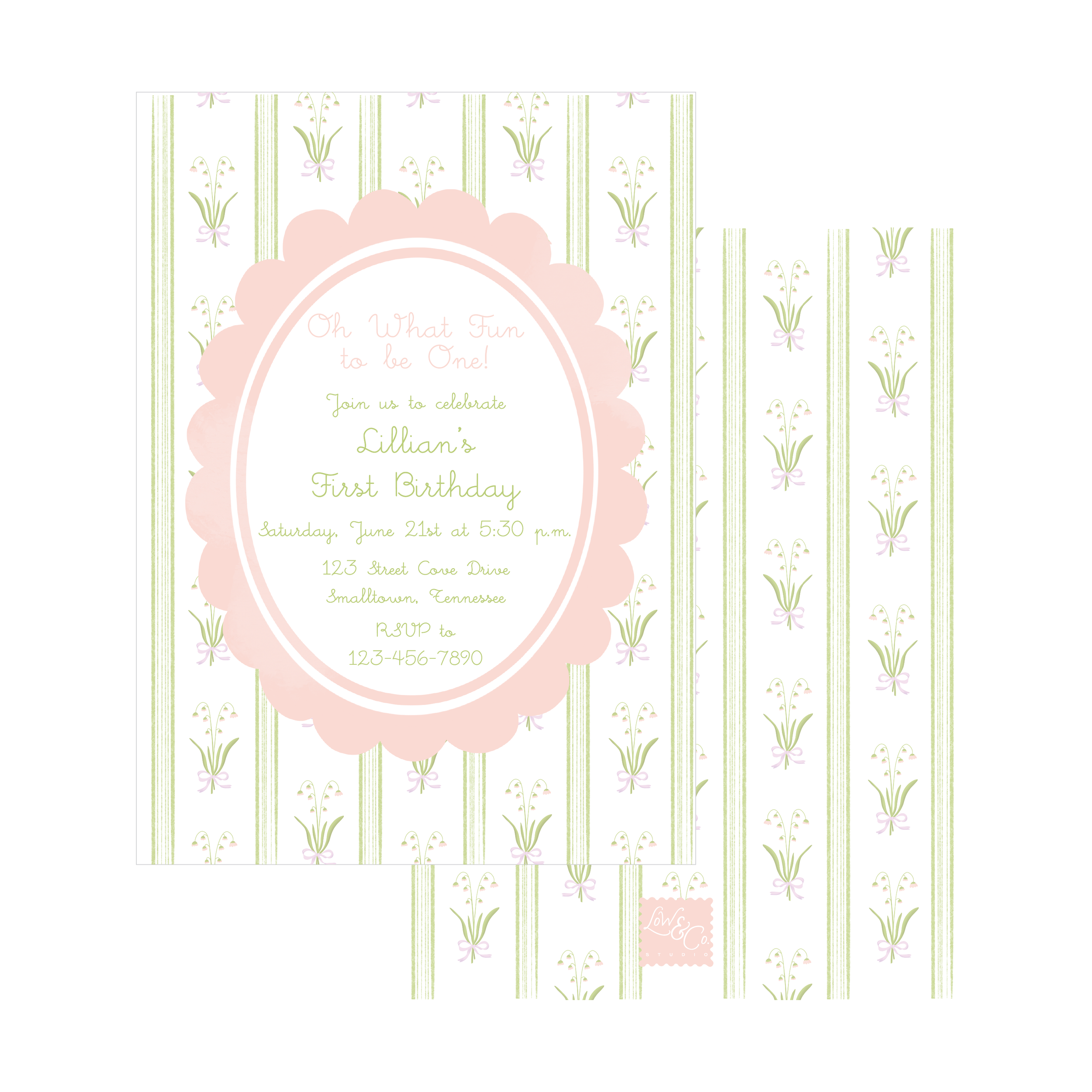 Block Print Invitation