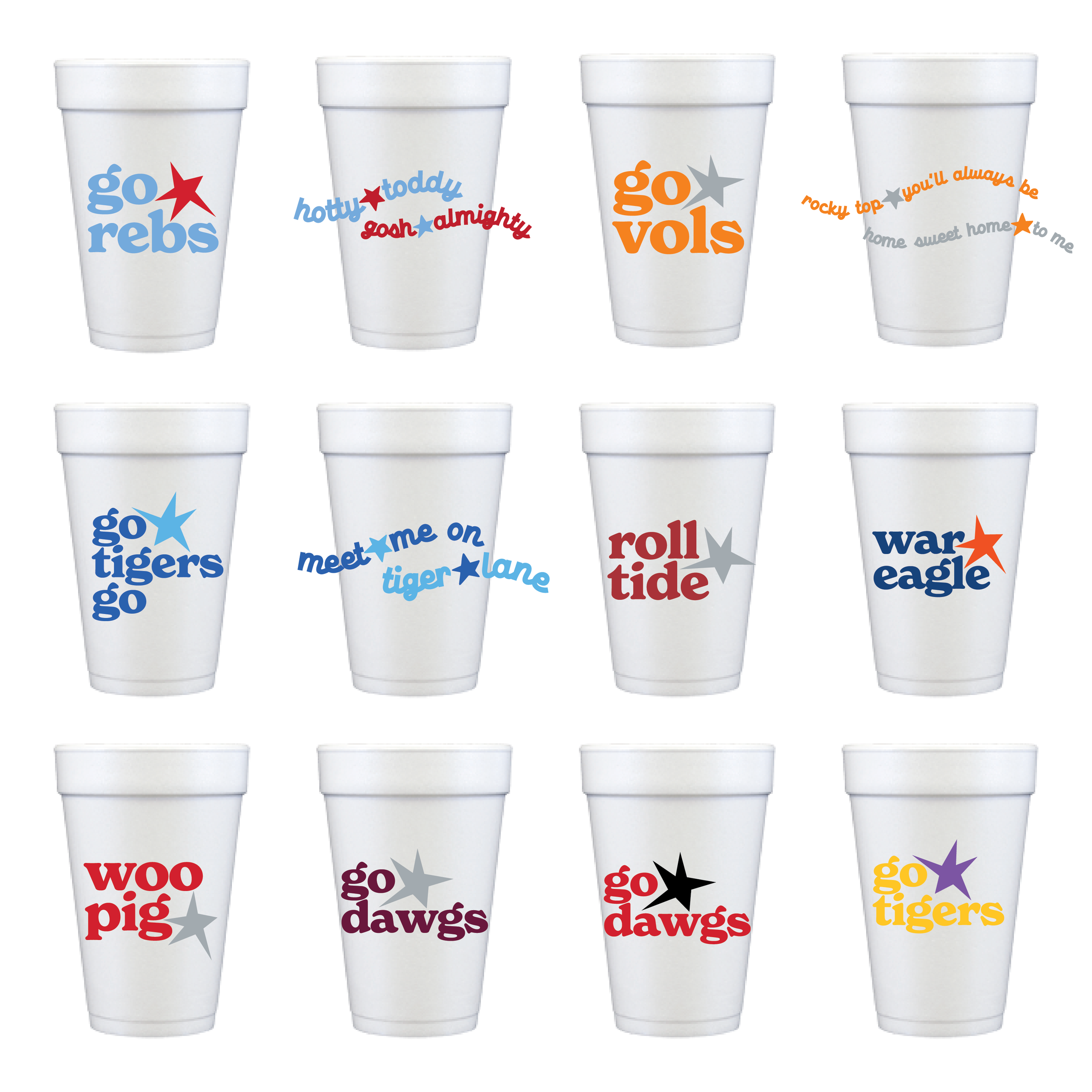 Tailgate Foam Cups