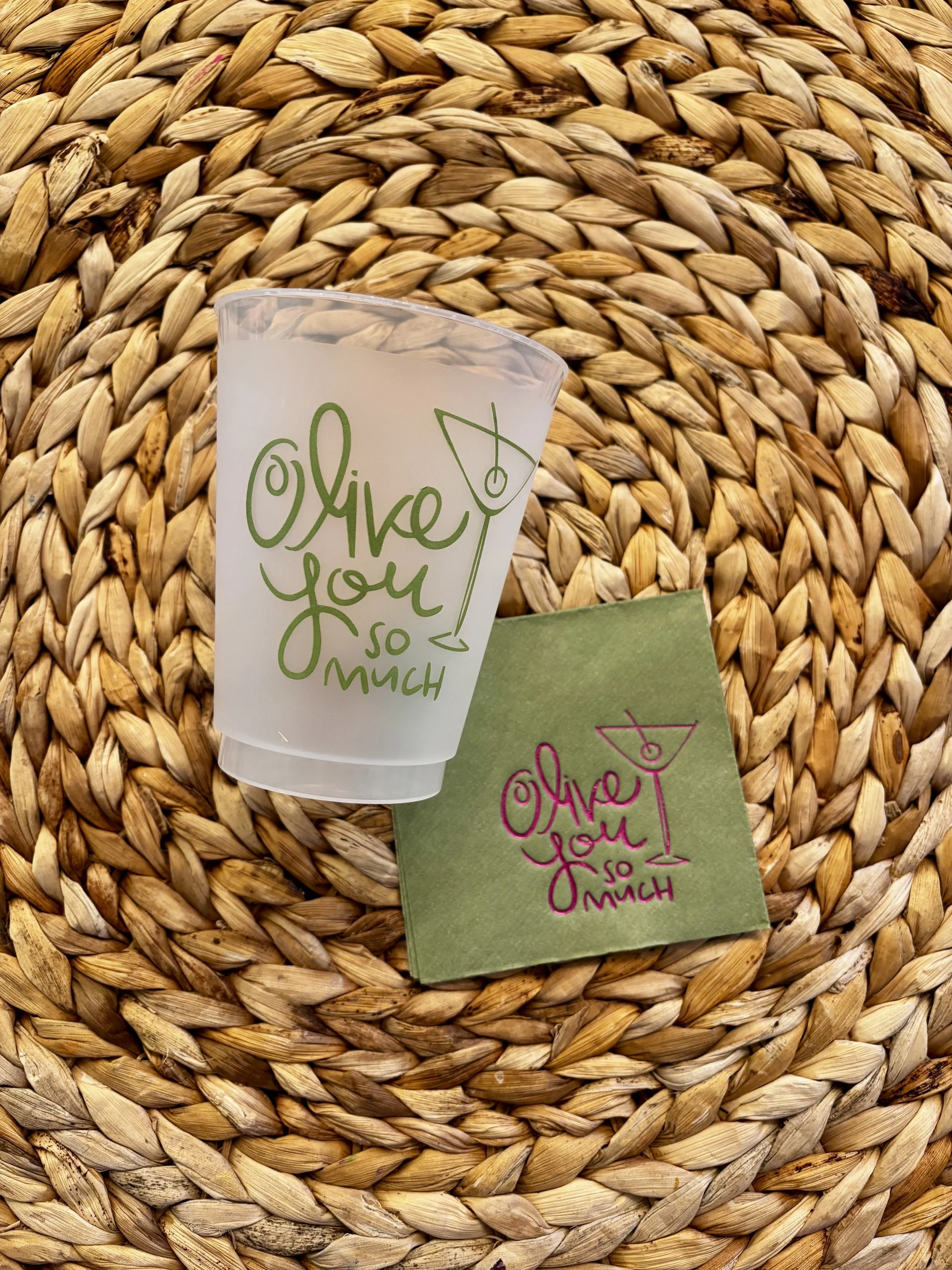 Olive You So Much Cups and Napkins.jpg