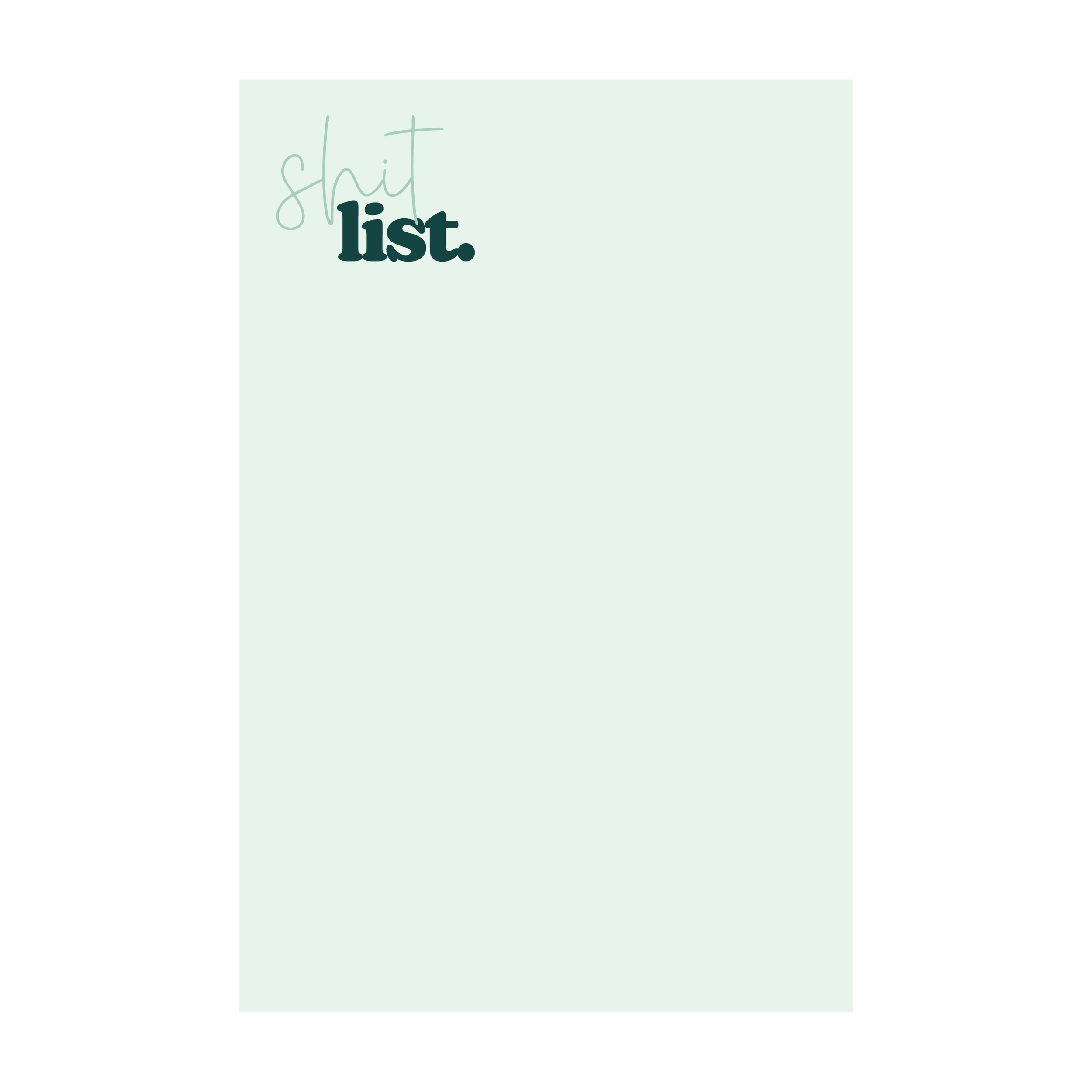 Sh*t List Notepad