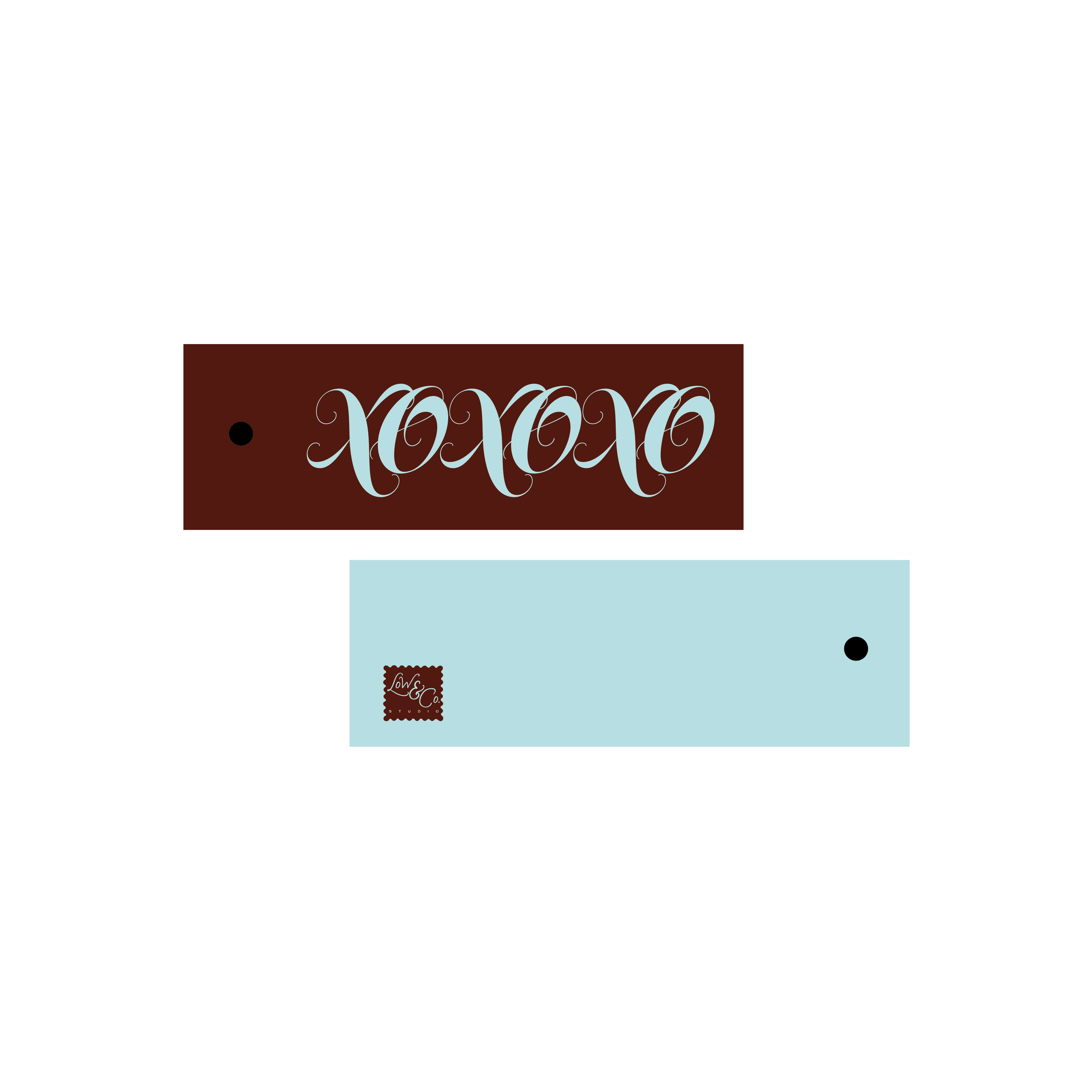 XOXOXO Long Tag