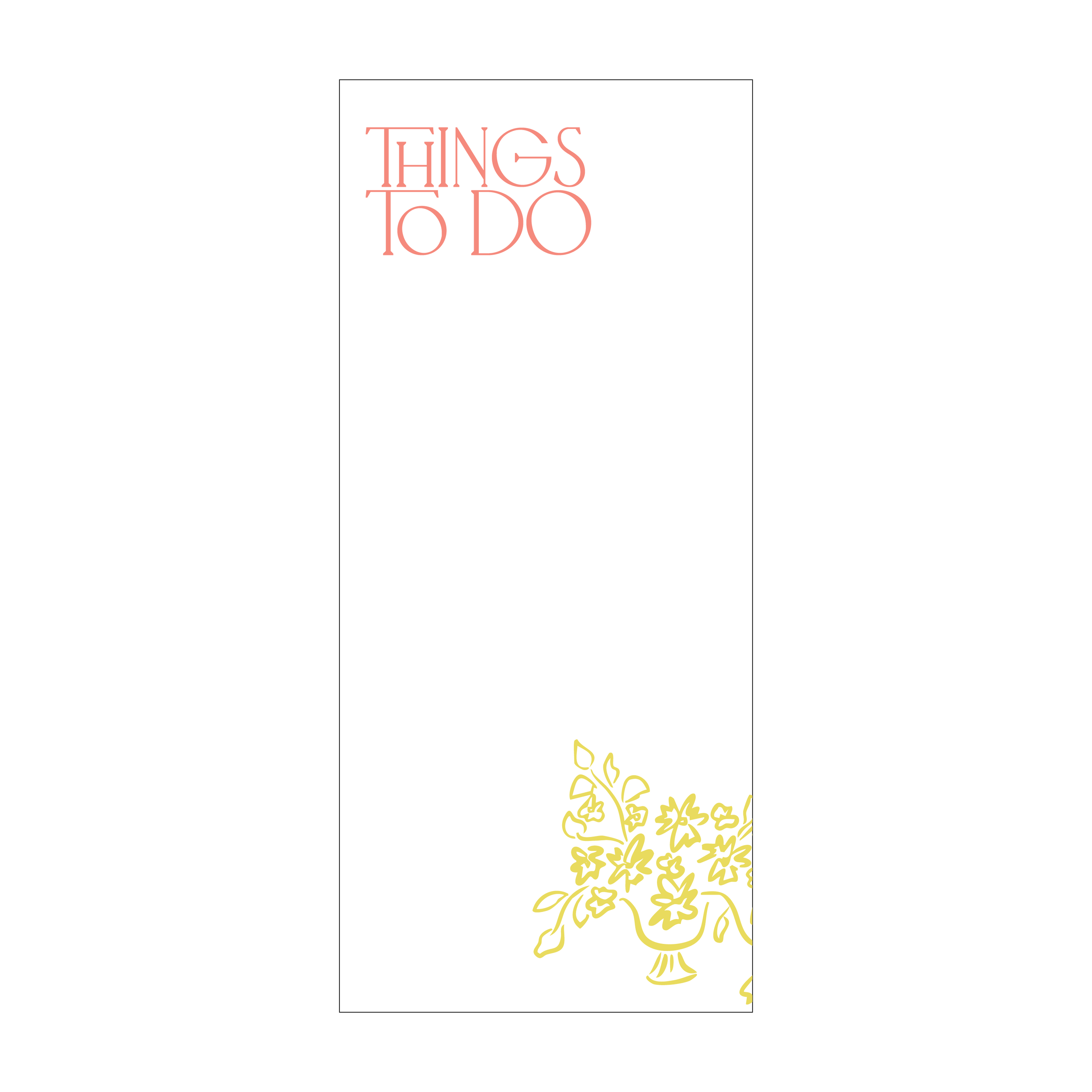 Things To Do Notepad