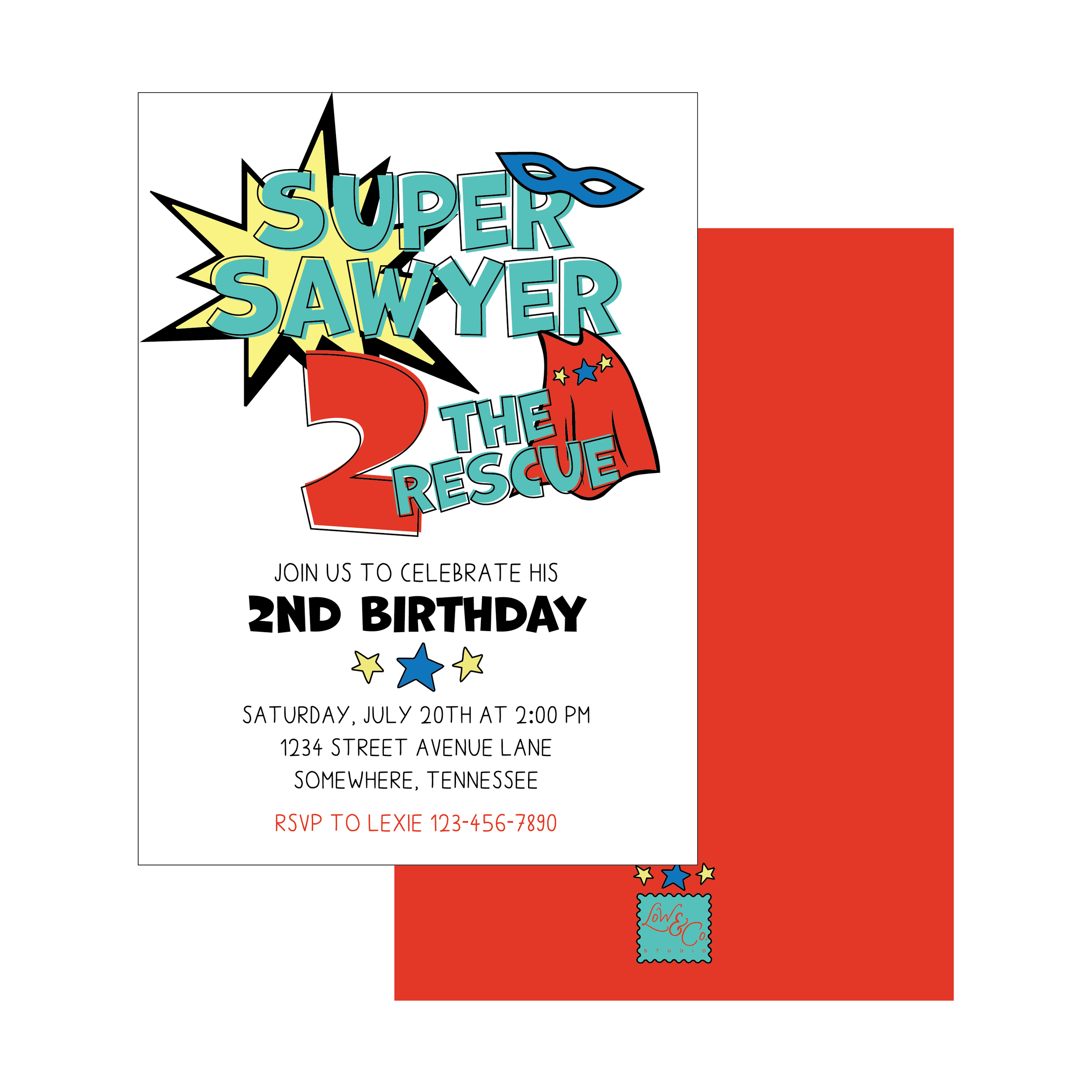 Superhero Invitation