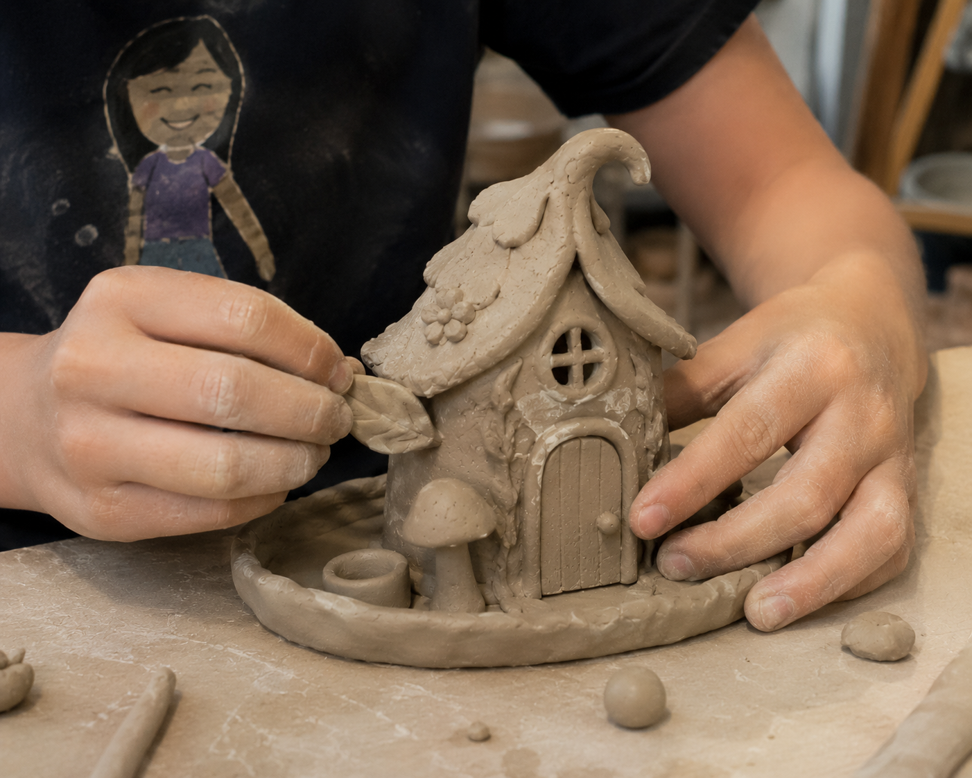 July 1+2 Afternoon Handbuilding Kids Camp - Fairy Houses