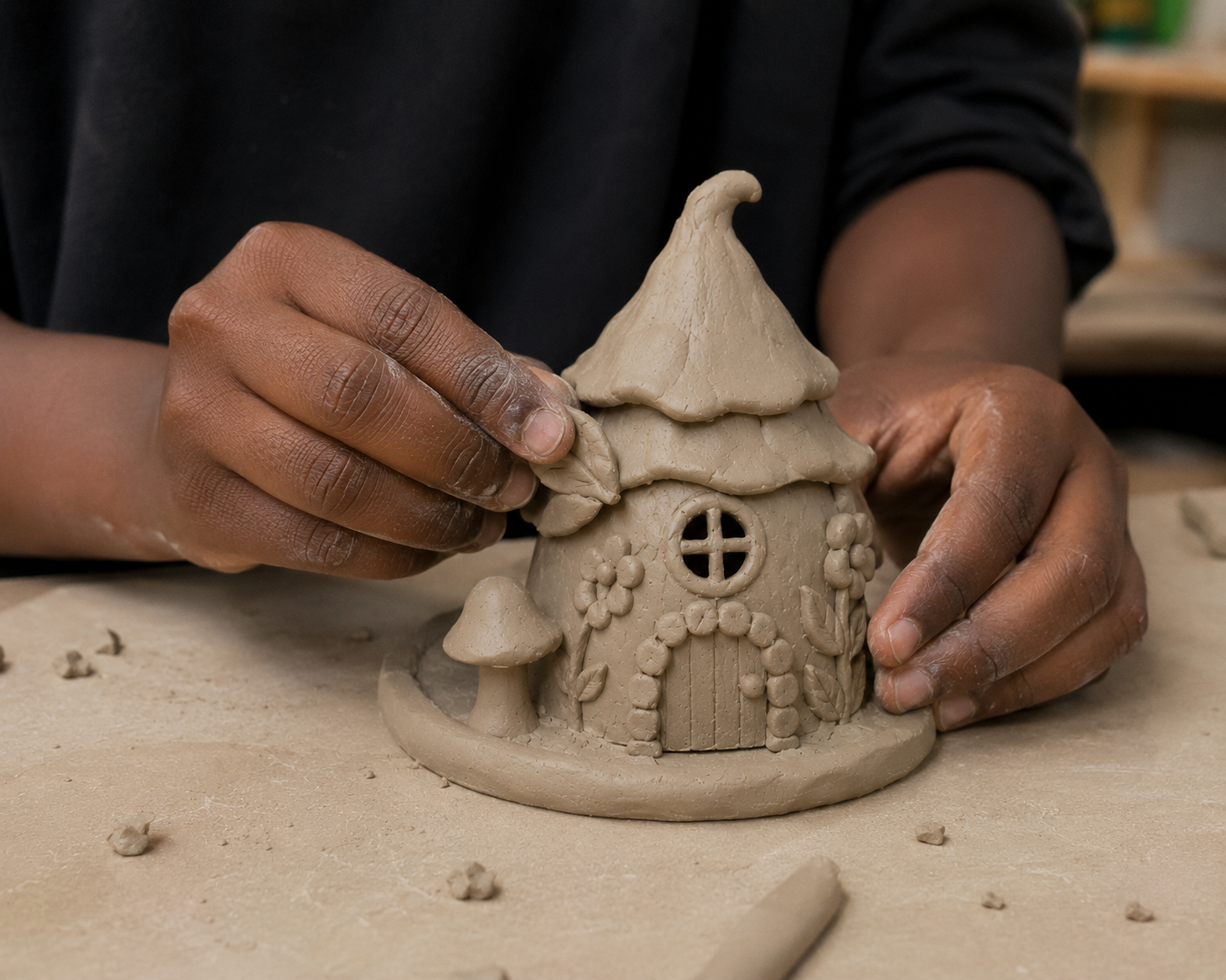 July 1+2 Evening Handbuilding Kids Camp - Fairy Houses