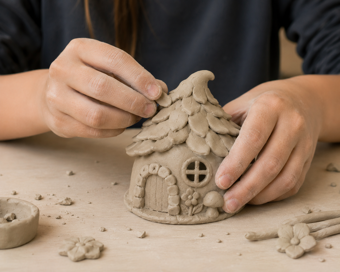 July 23+24 Evening Handbuilding Kids Camp - Fairy Houses