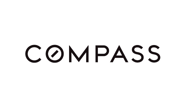Compass logo with a stylized compass icon replacing the letter 'O' in the word 'COMPASS'.