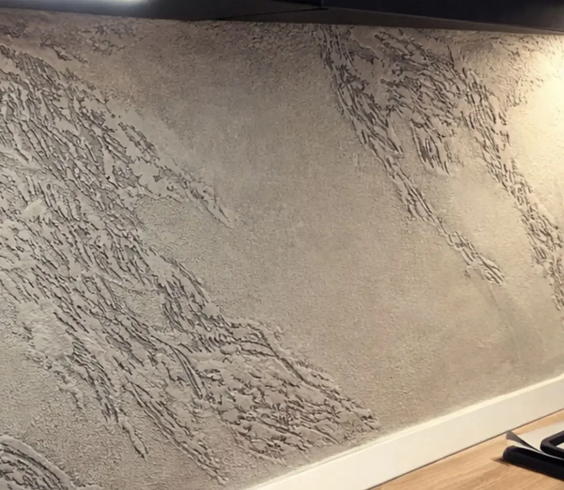 polished plaster decorative surface