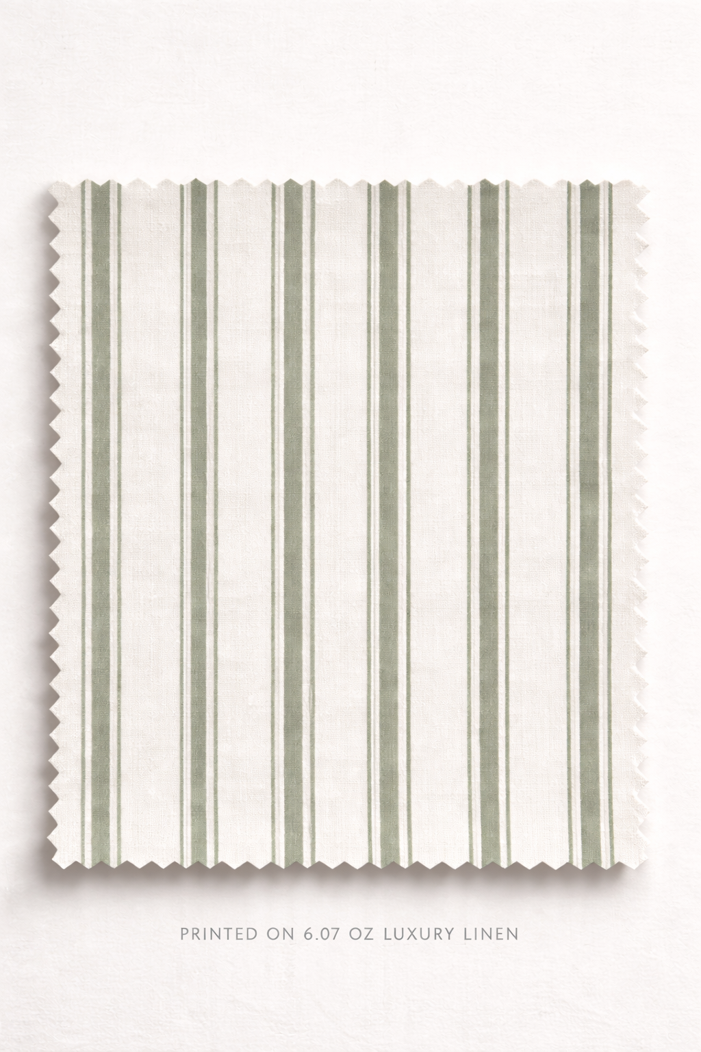 Sweet Sage French Linen Stripe.