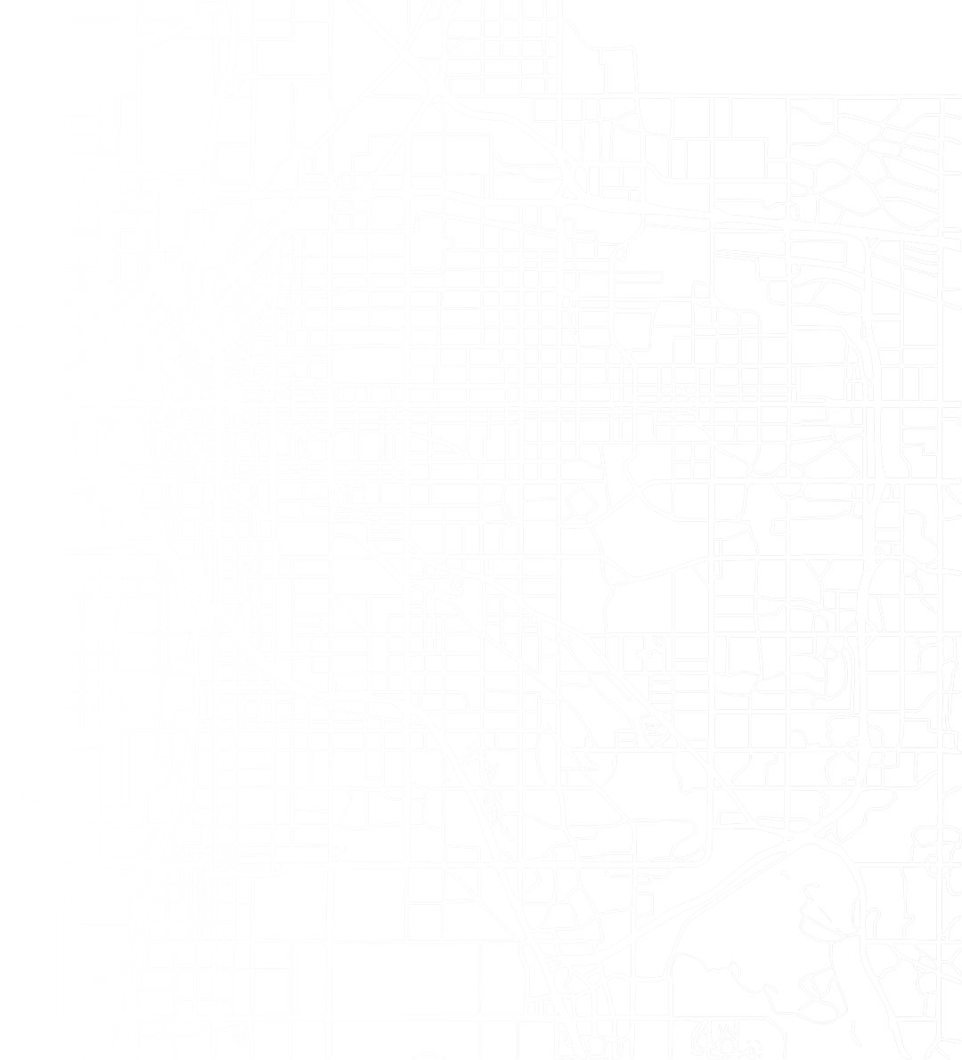design element of a semitransparent denver city map