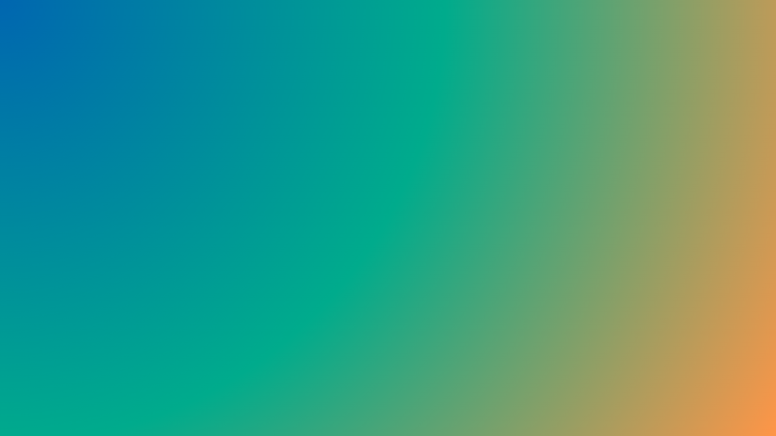 Blurred multicolor gradient background from blue to green to orange.