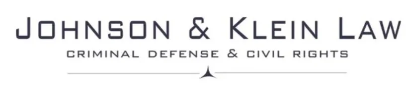 Logo for Johnson & Klein Law, specializing in criminal defense and civil rights.