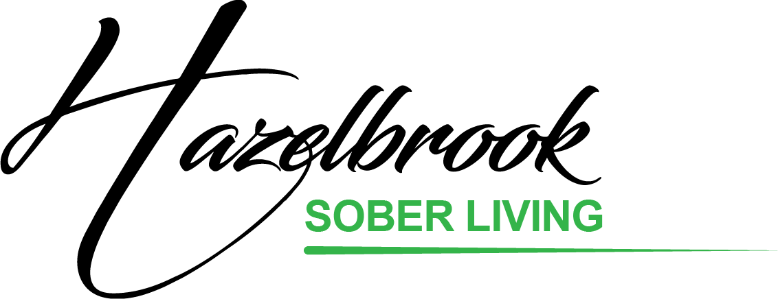 Sober Living logo with text in green and black.