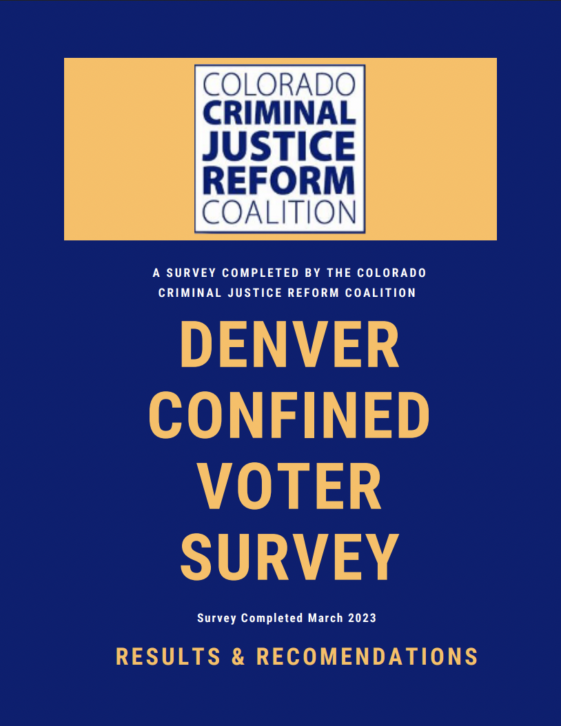 2023 Denver Confined Voter Survey cover