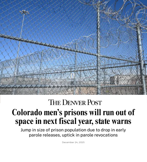 Photo of a tall chain-link fence topped with barbed wire, set against a clear blue sky.