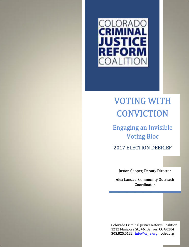 2017 CCJRC Voting With Conviction: Engaging an Invisible Voting Bloc  cover