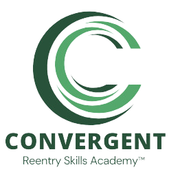 Convergent Reentry Skills Academy logo with a stylized green letter C and text